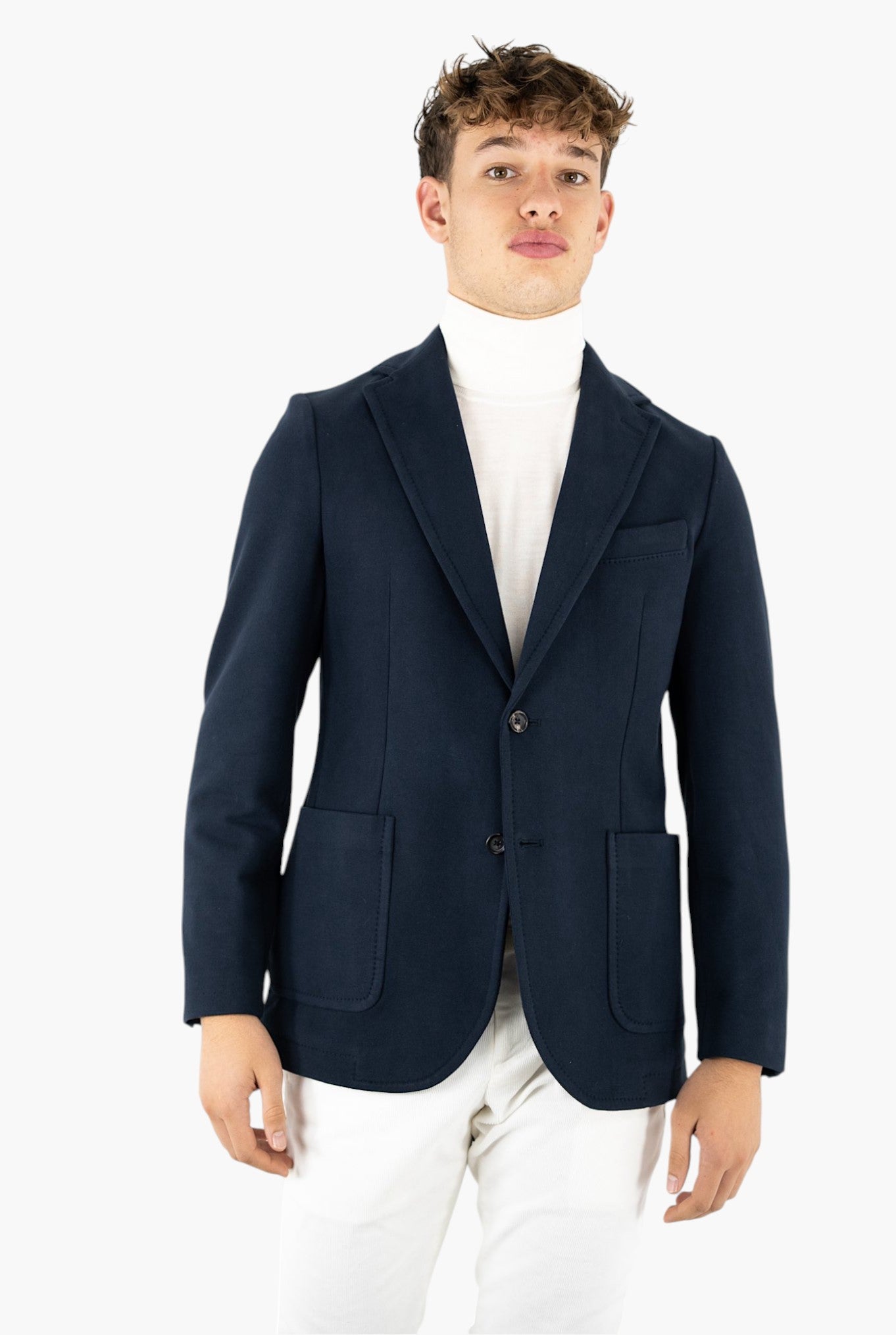 Giacca Felpa Cotone Blu - Guarino Store