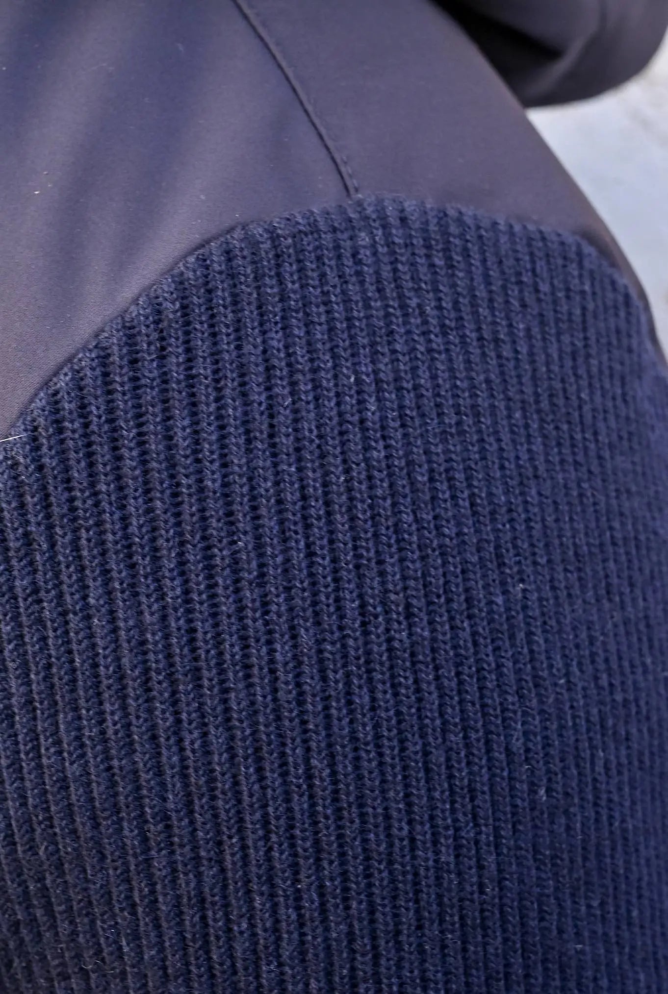 Piumino in Cashmere Cappuccio Blu - Guarino Store