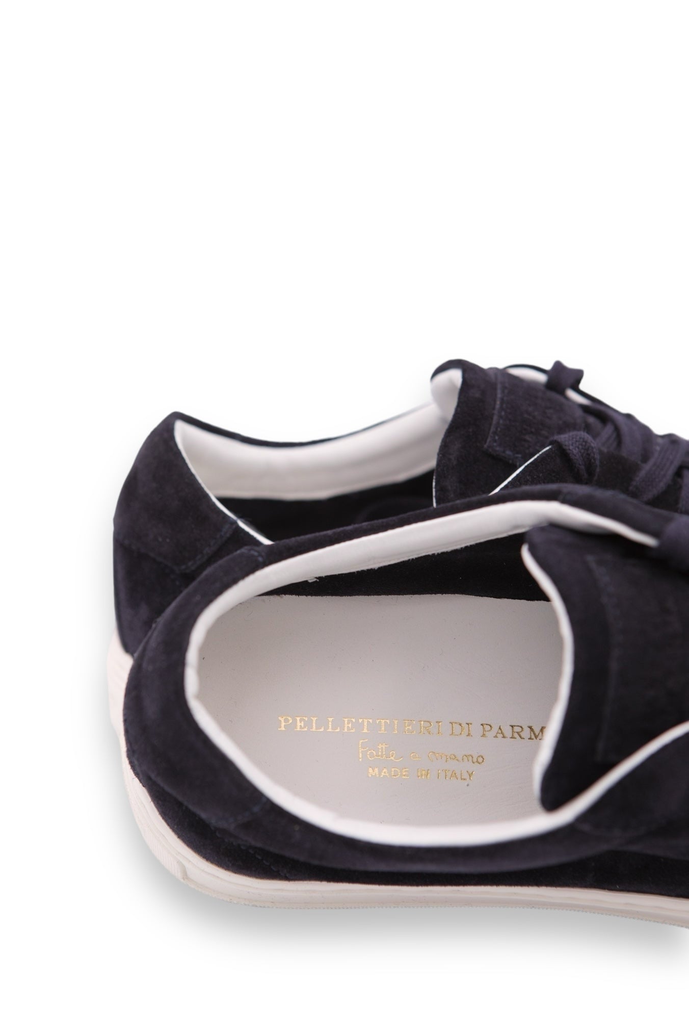 PELLETTIERI DI PARMA Sneakers in Suede Blu Scuro - Guarino Store