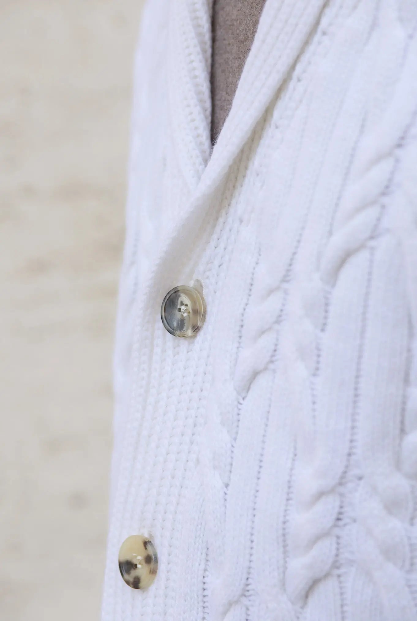 Cardigan Cashmere Bianco - Guarino Store