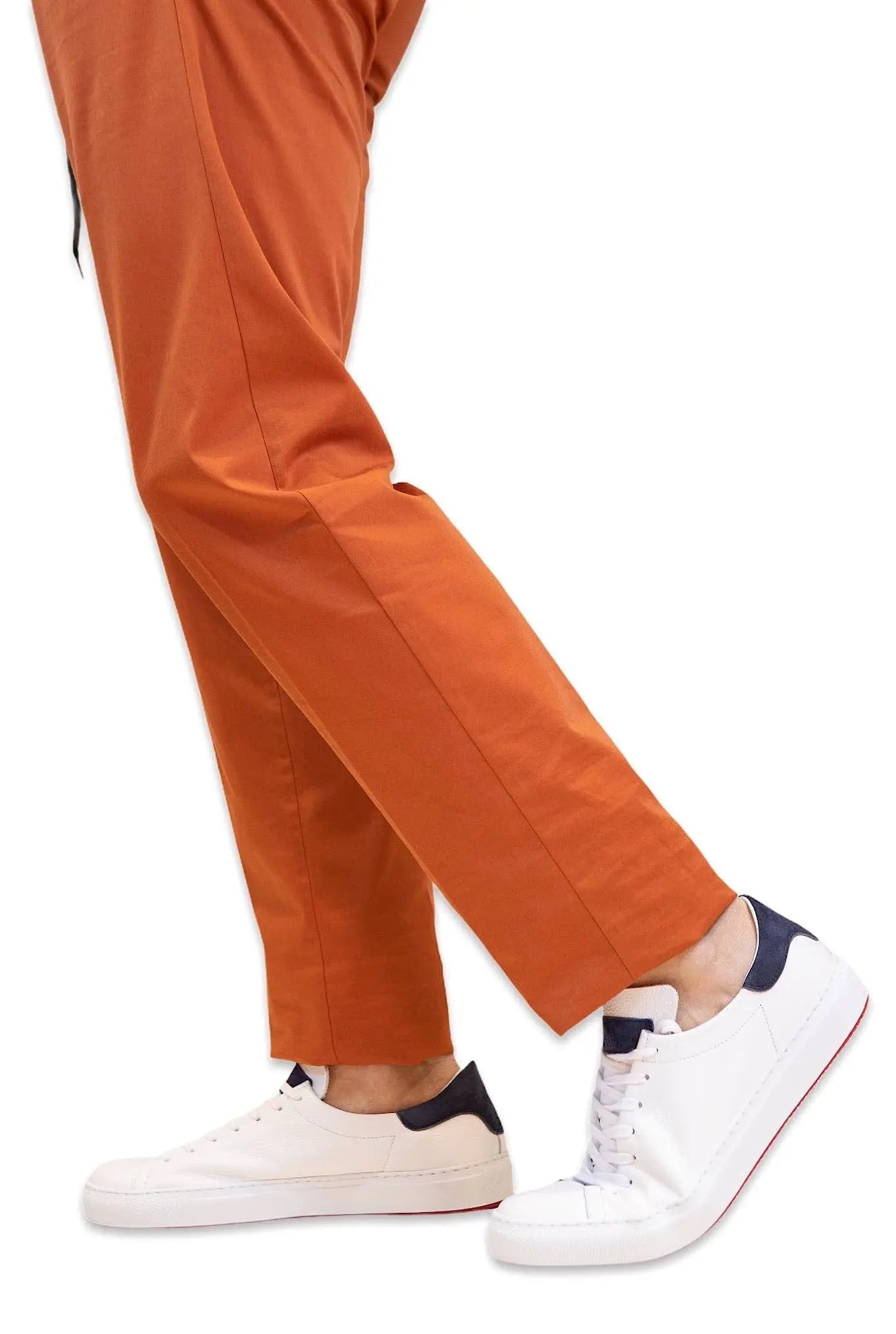 ANDREA VENTURA Sneakers Pelle Cervo Bianco Blu - Guarino Store