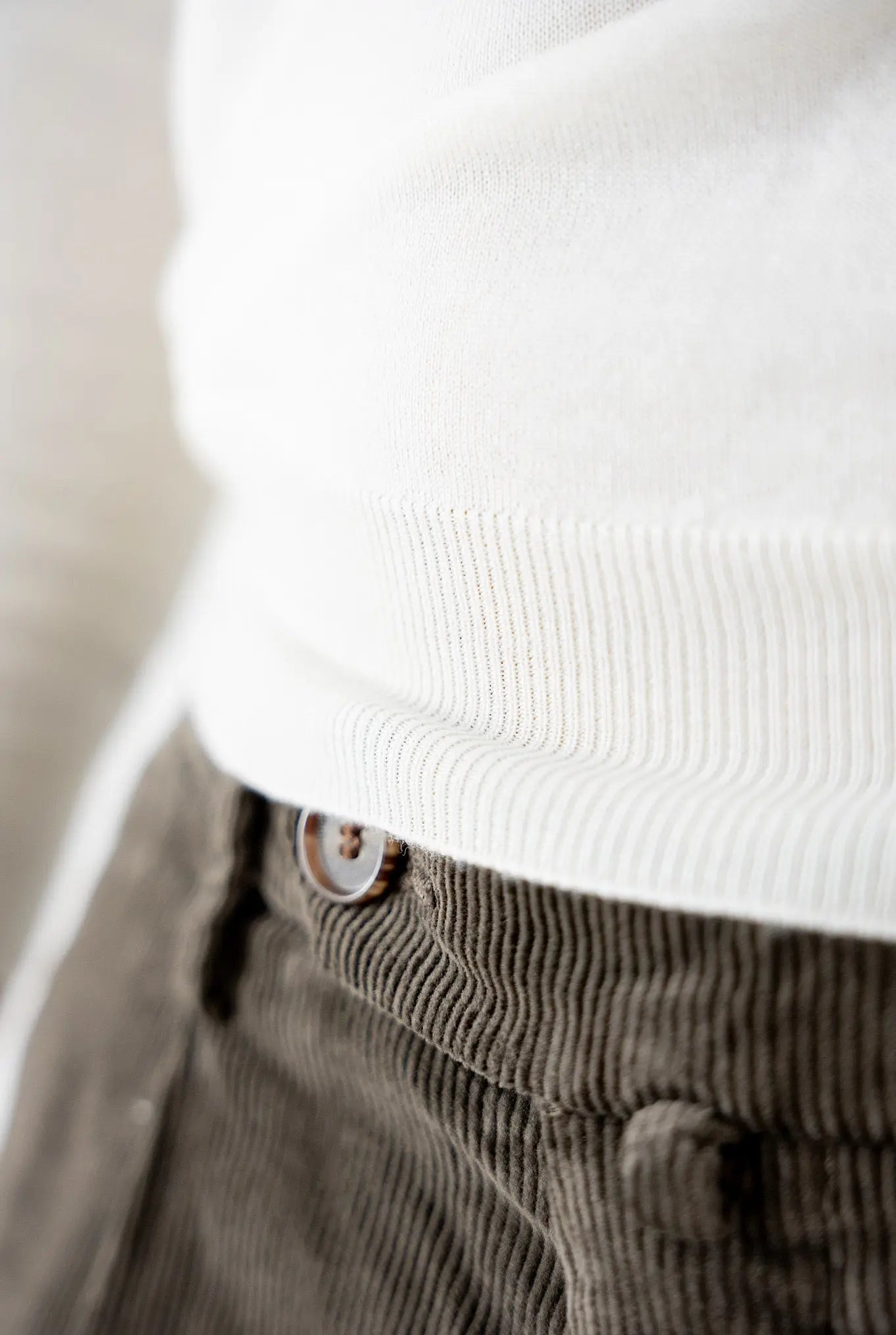 Pantaloni Velluto Lavato Marrone - Guarino Store