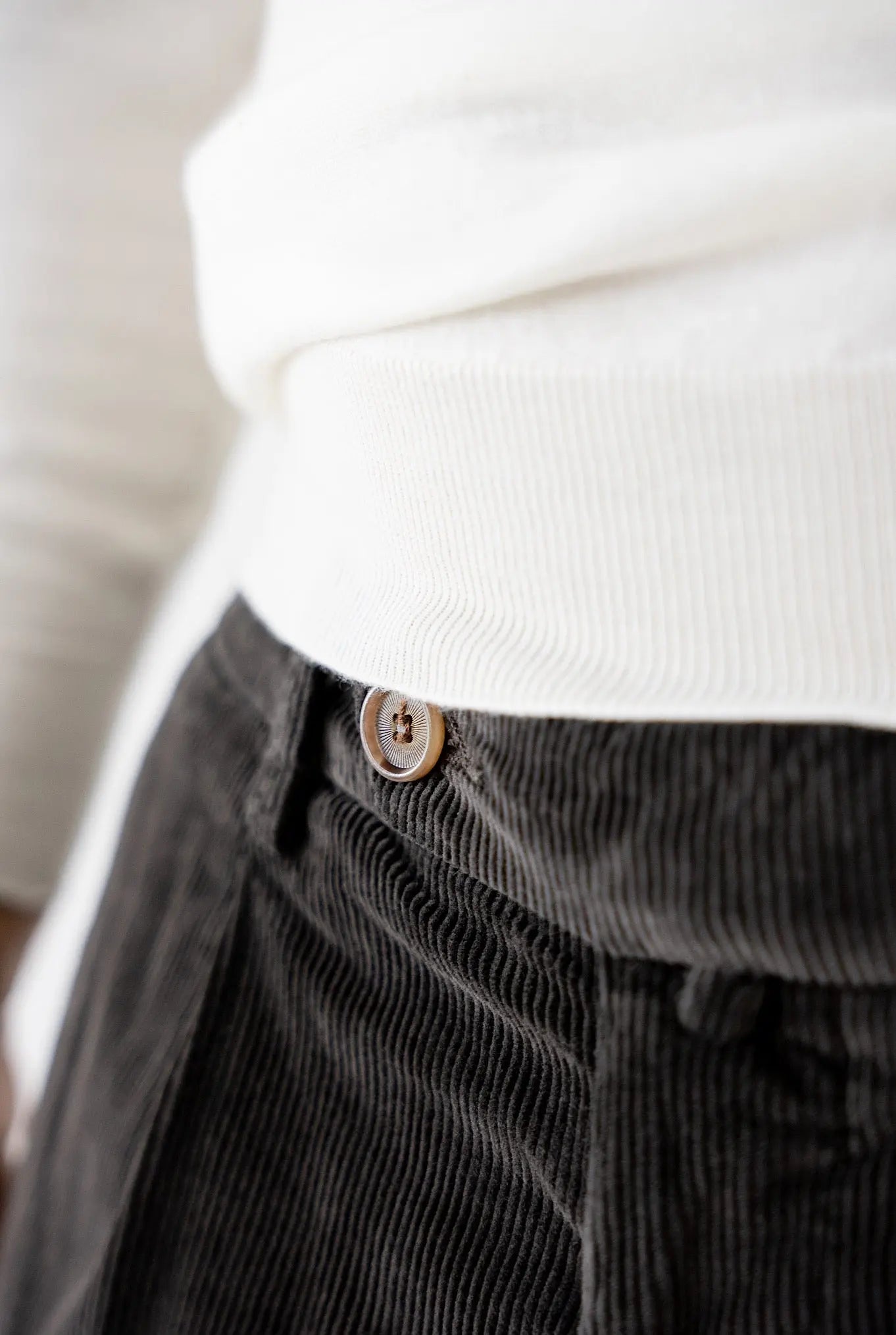 Pantaloni Velluto Lavato Testa di Moro - Guarino Store