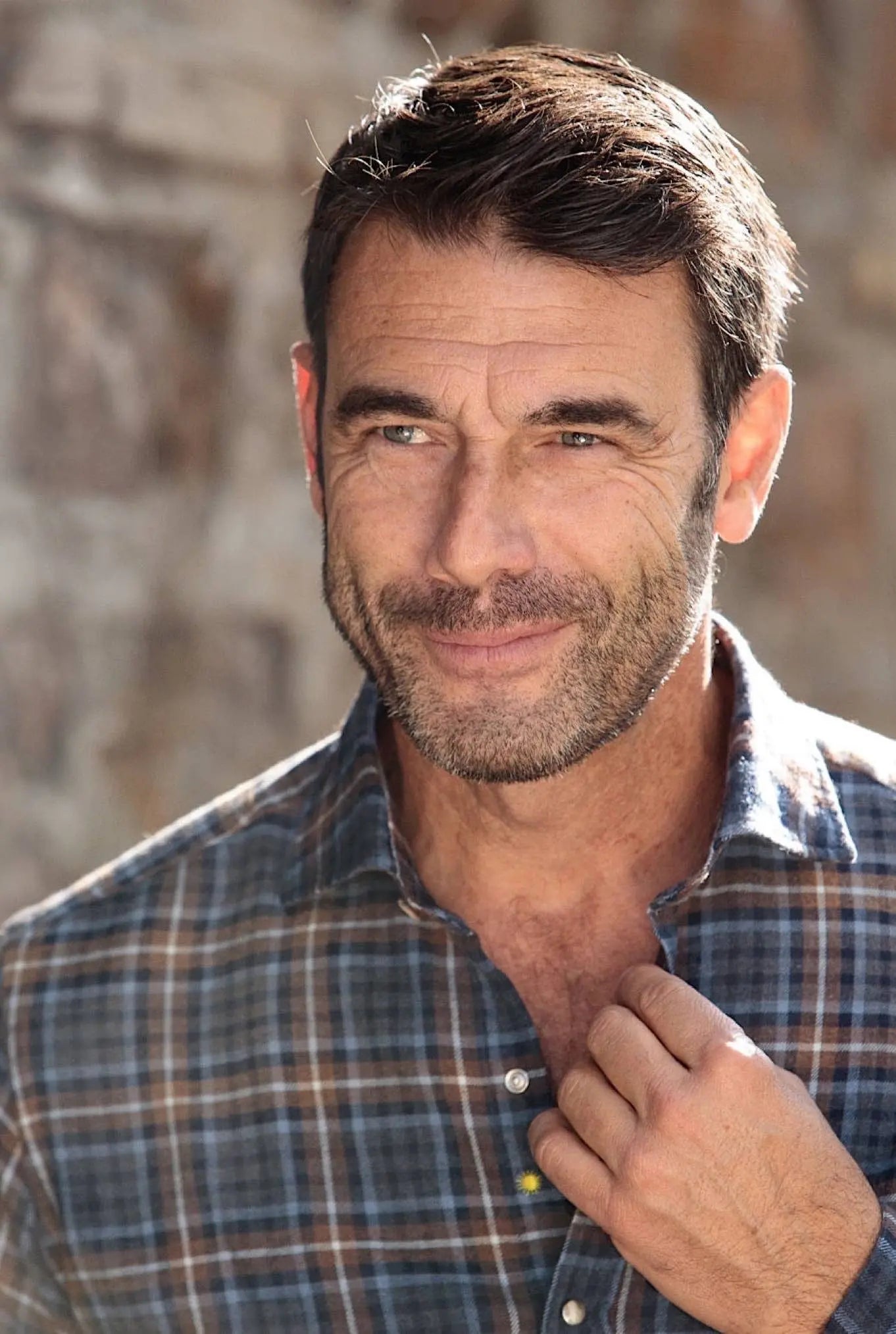 Camicia Flanella Check Marrone e Blu - Guarino Store