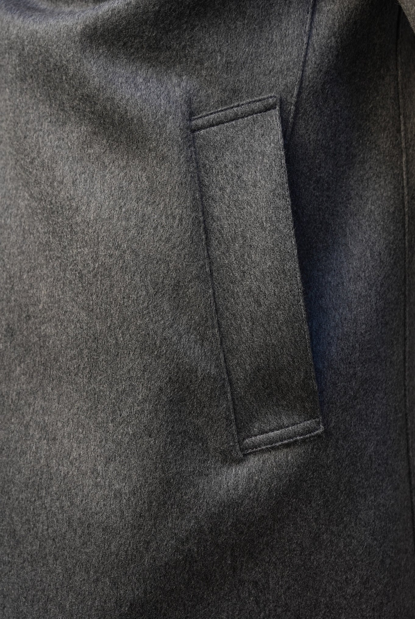 Cappotto Reversibile Cashmere e Nylon Nero e Grigio - Guarino Store