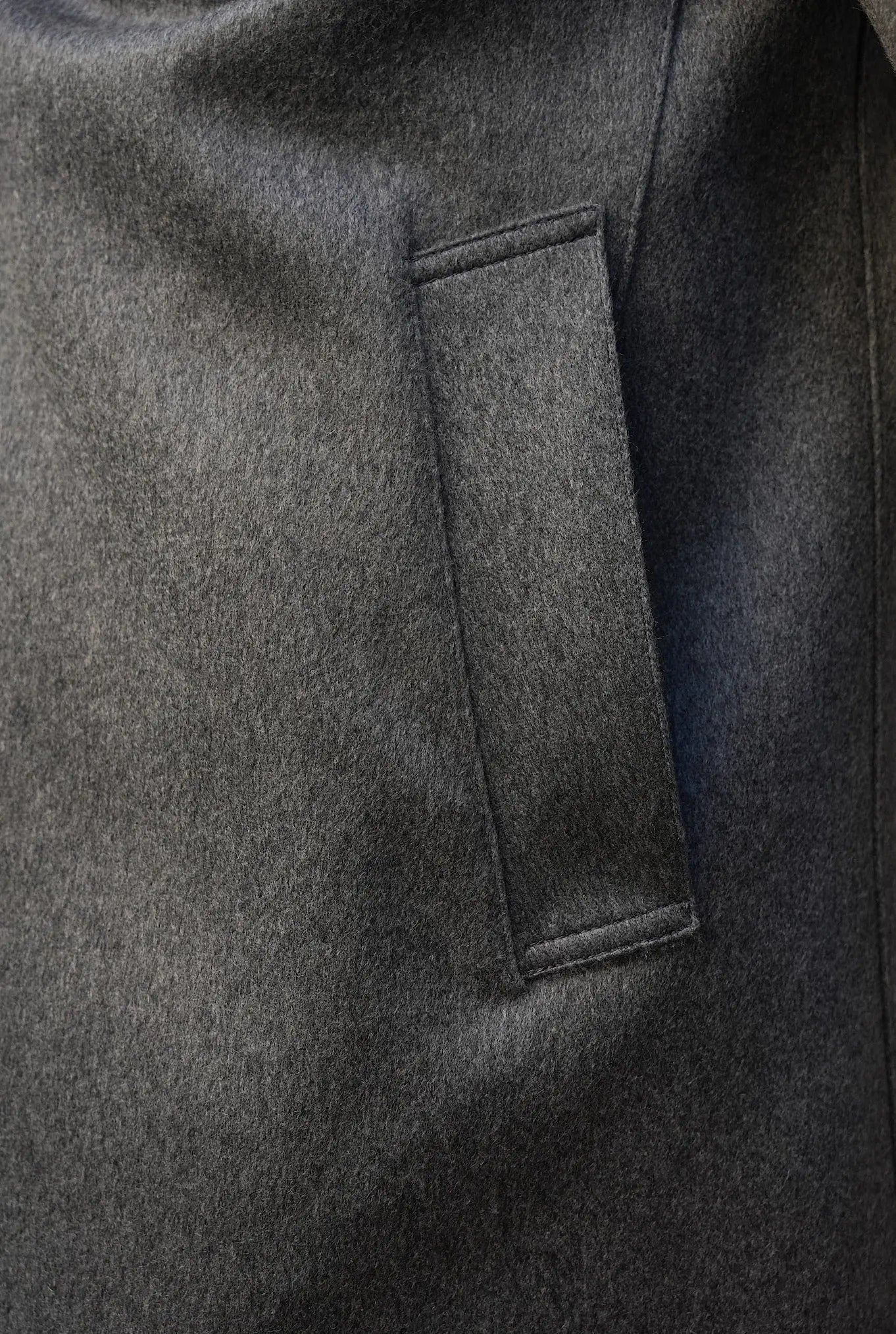 Cappotto Reversibile Cashmere e Nylon Nero e Grigio - Guarino Store