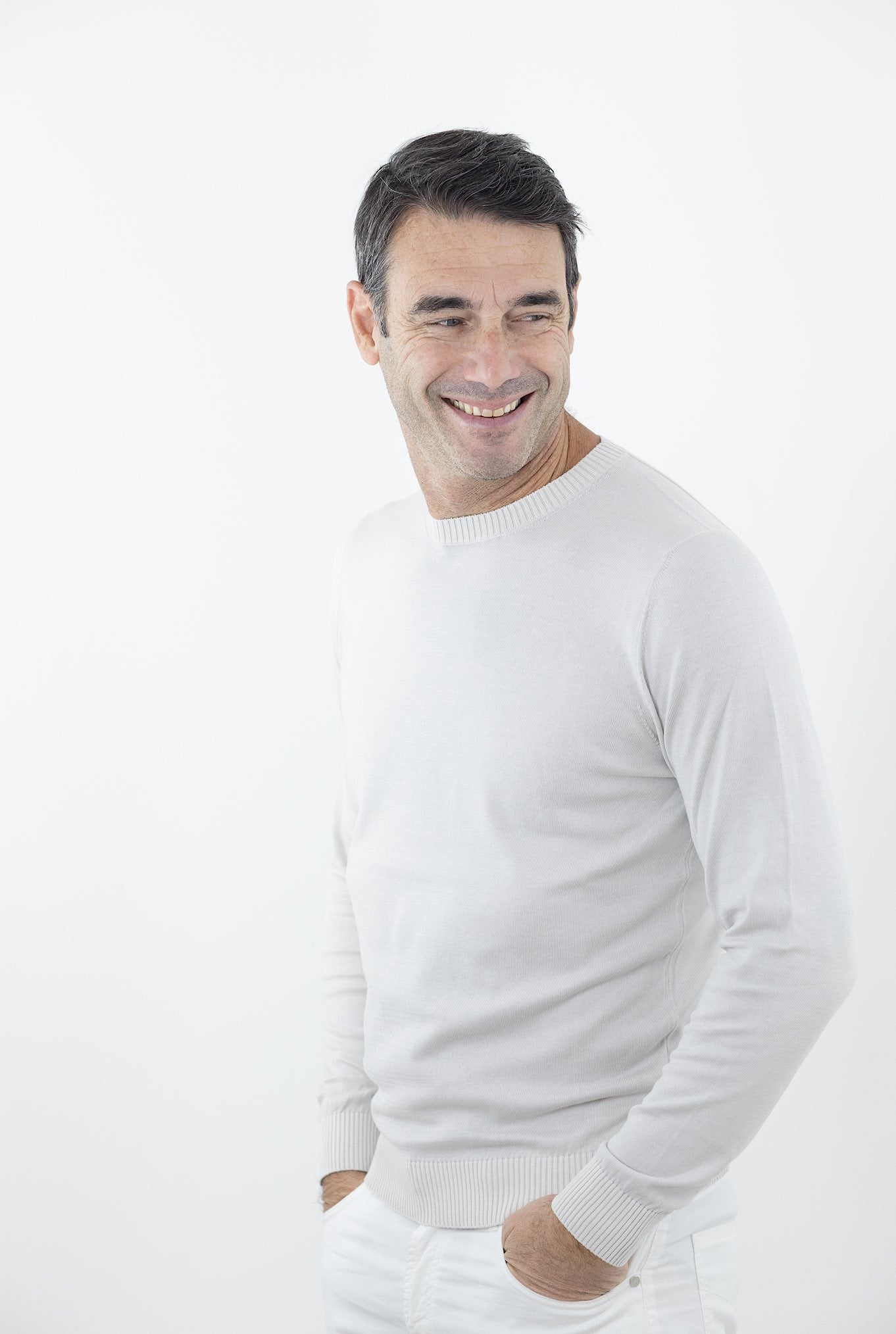 MALO Girocollo Cotone Super Soft Beige Chiaro - Guarino Store