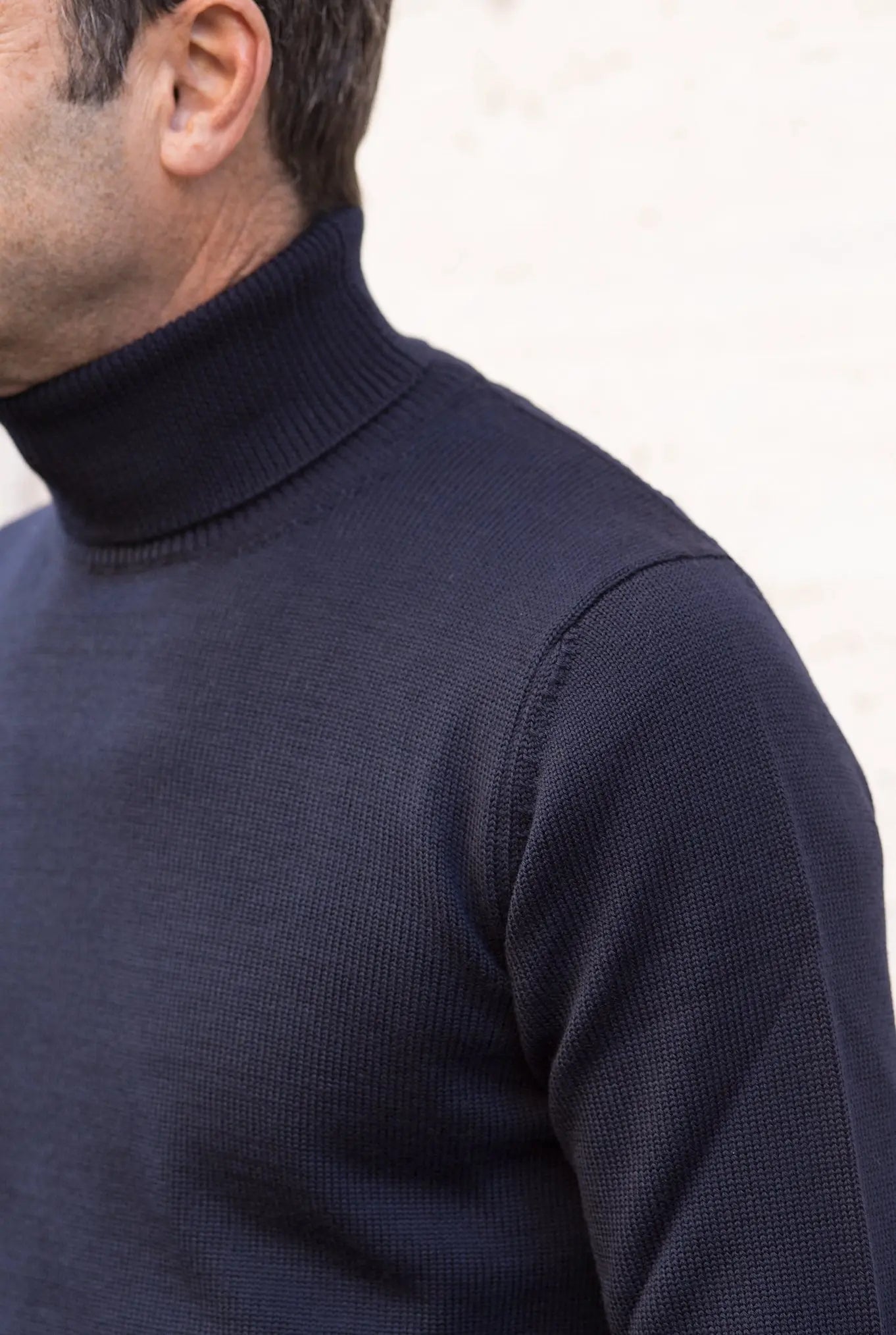 Dolcevita Lana Merinos Blu Navy - Guarino Store