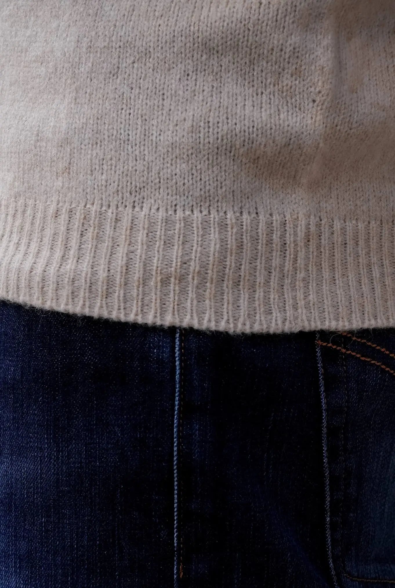 Maglia Girocollo Merinos e Baby Camel col. Naturale - Guarino Store