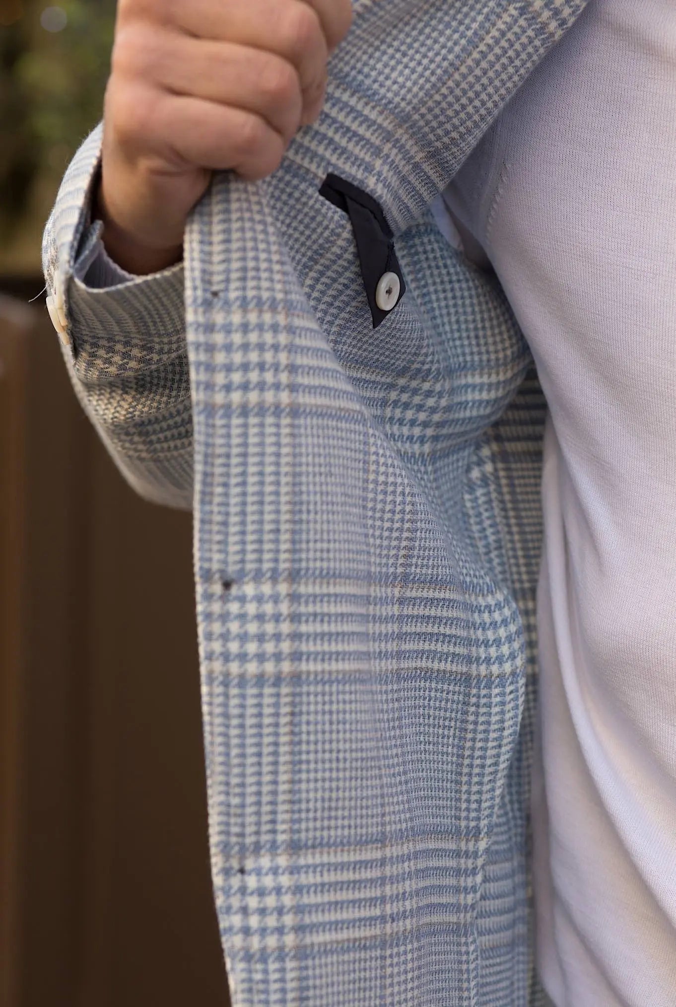 SARTORIO Giacca Galles Cashmere Lana Celeste - Guarino Store