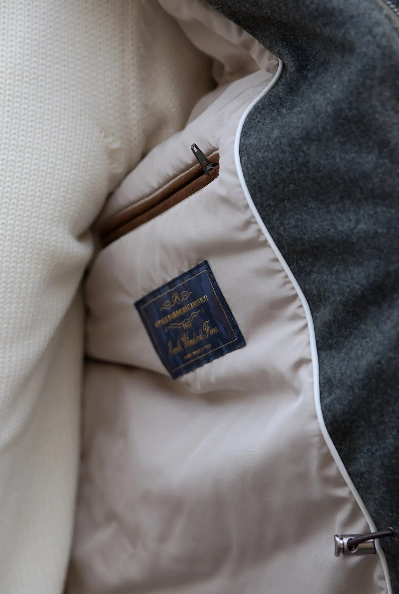 Field Jacket Tessuto Vitale Barberis Canonico Verde - Guarino Store