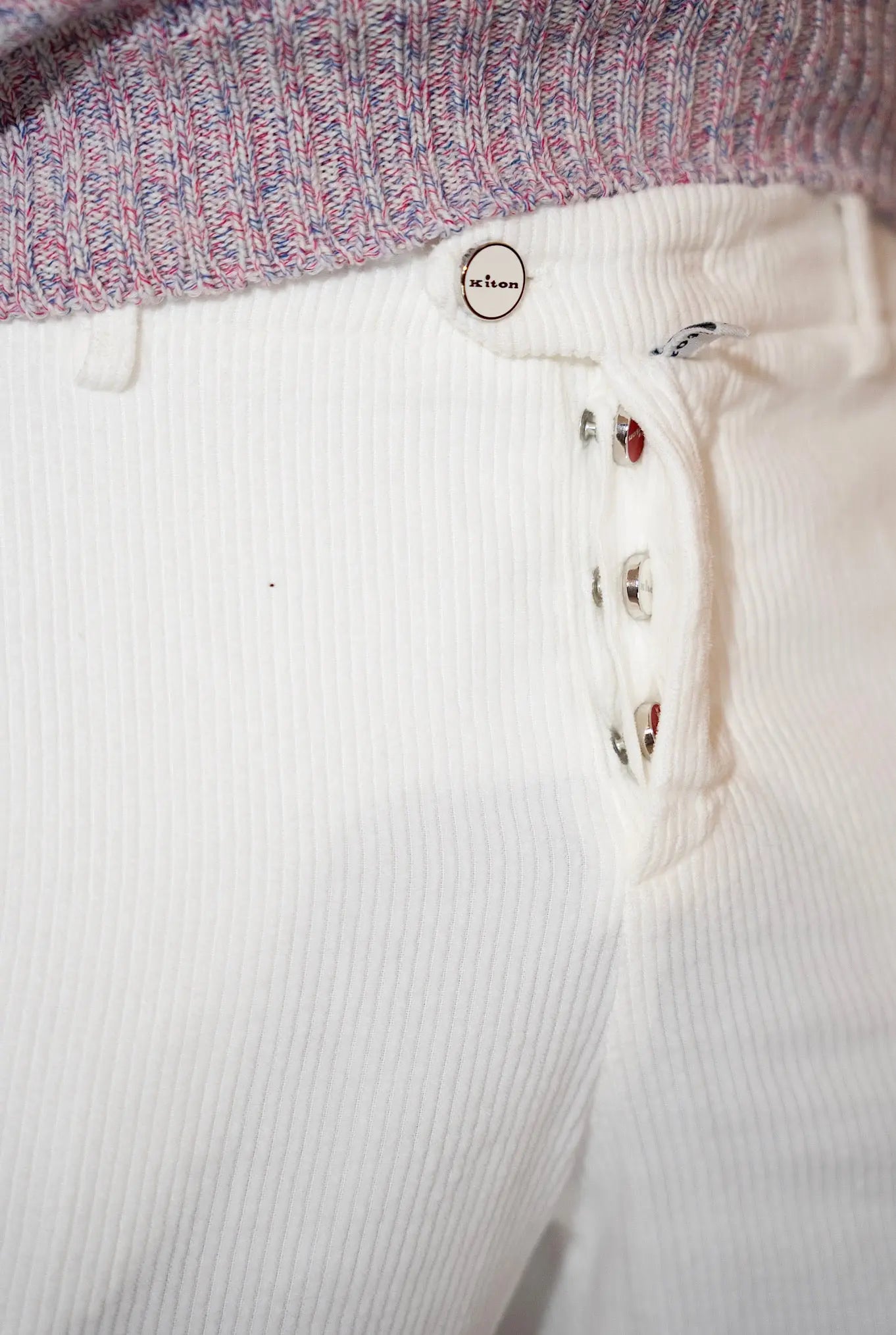Pantaloni Velluto Bianco - Guarino Store
