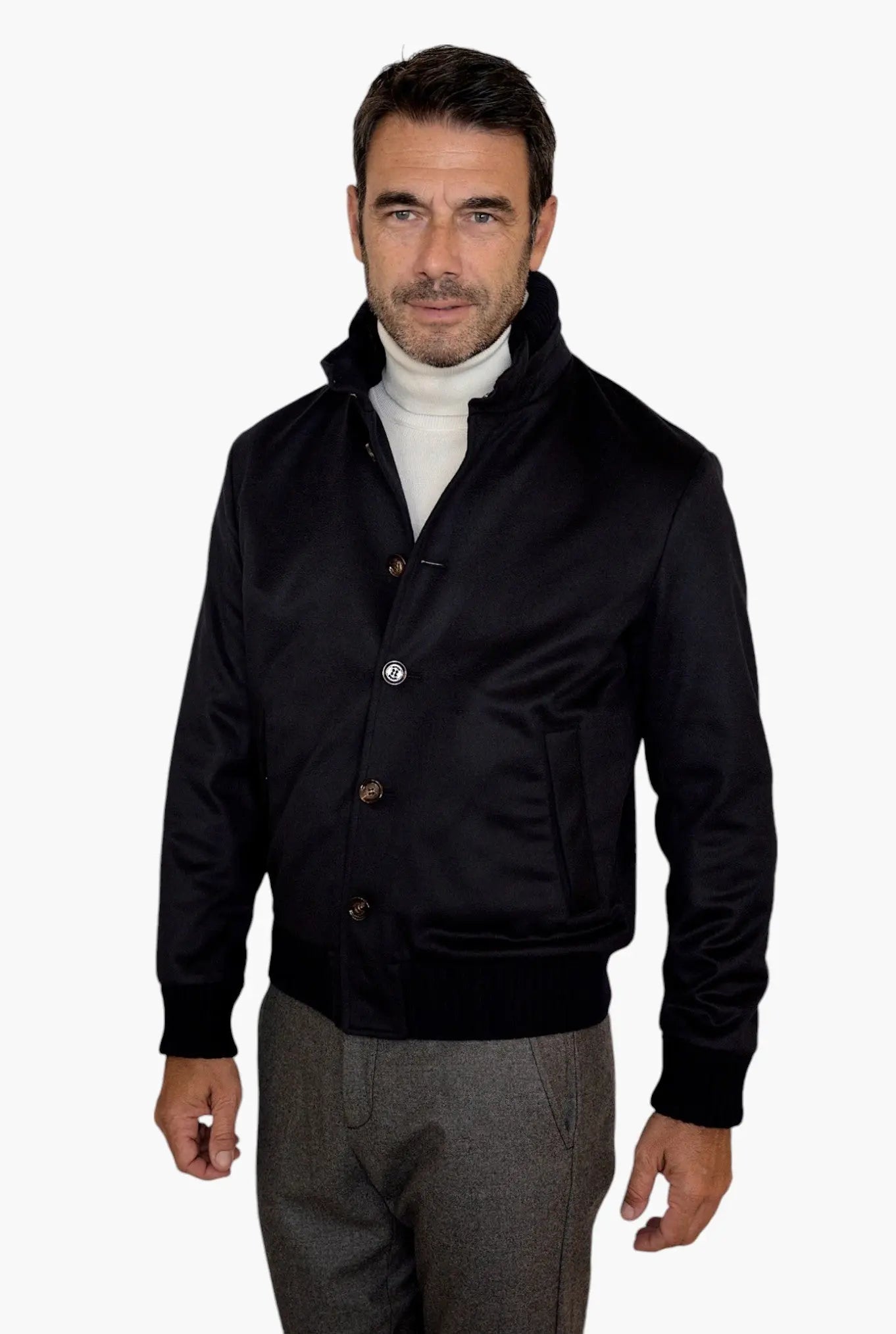 Giubbino Cashmere Blu - Guarino Store