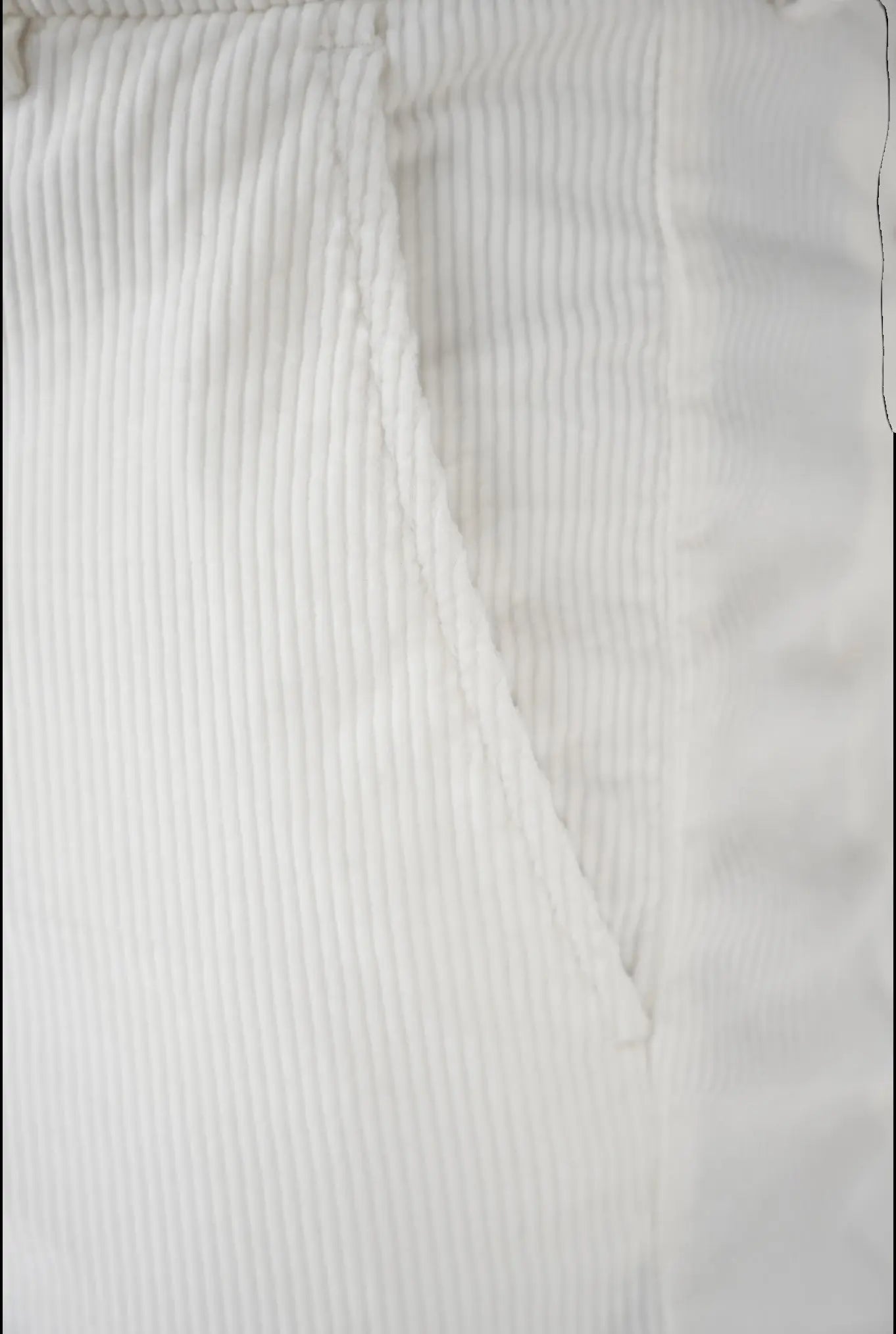 Pantaloni di Velluto con Coulisse Bianco - Guarino Store