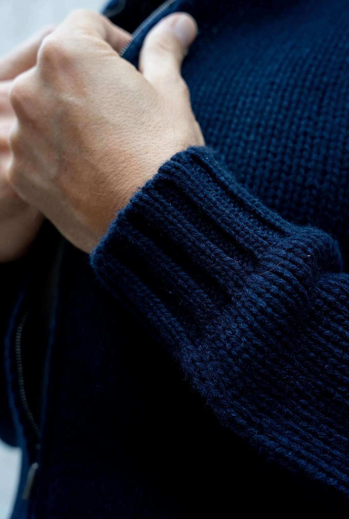 Maglia Bomber Green Cashmere Blu Navy - Guarino Store