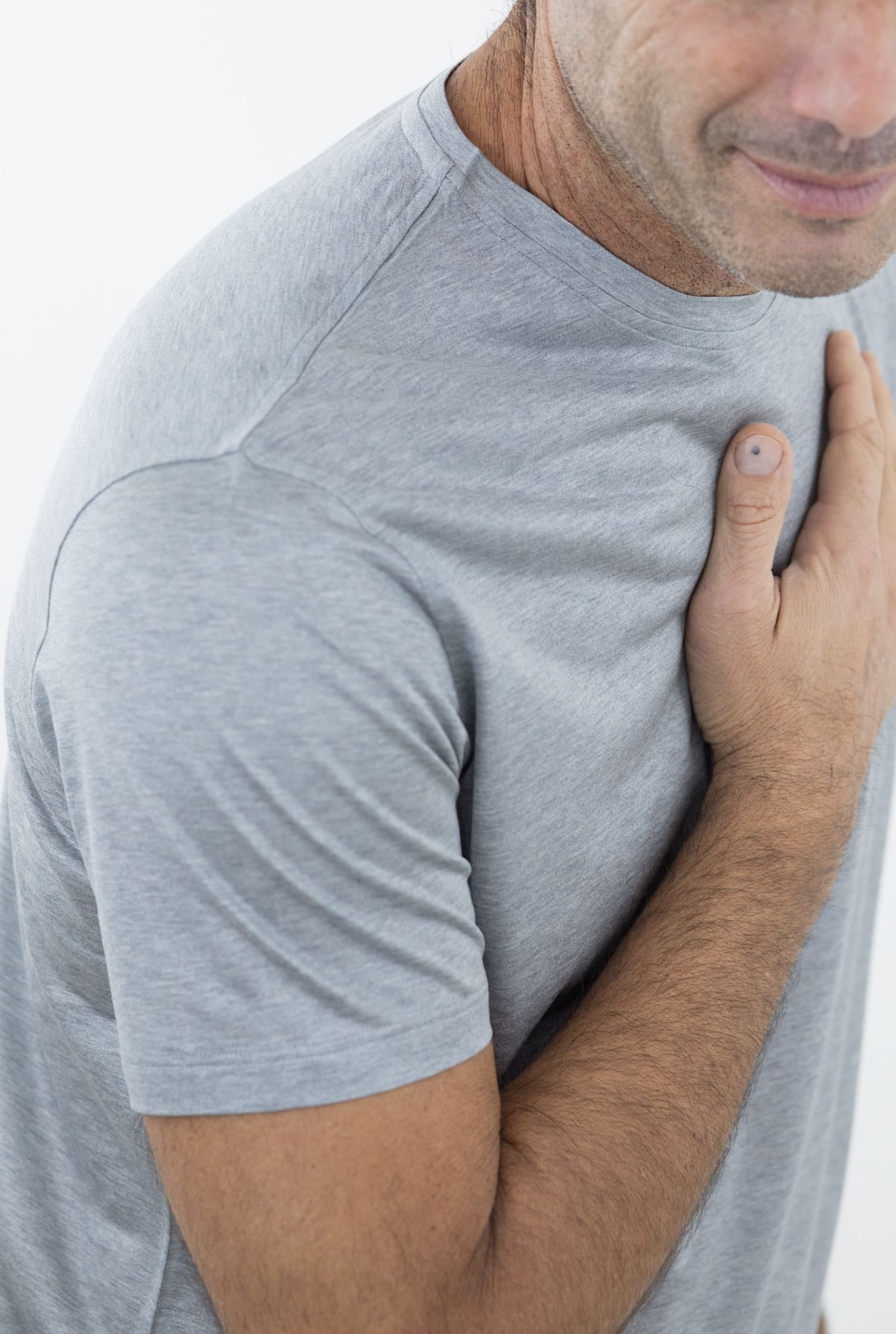 ISAIA T-Shirt MC Seta Grigio Chiaro - Guarino Store