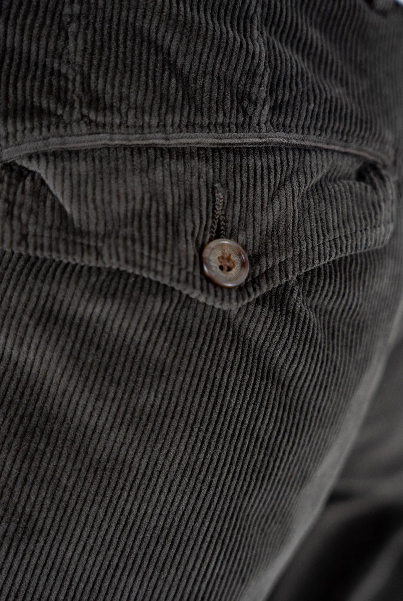 Pantaloni Velluto Lavato Marrone - Guarino Store