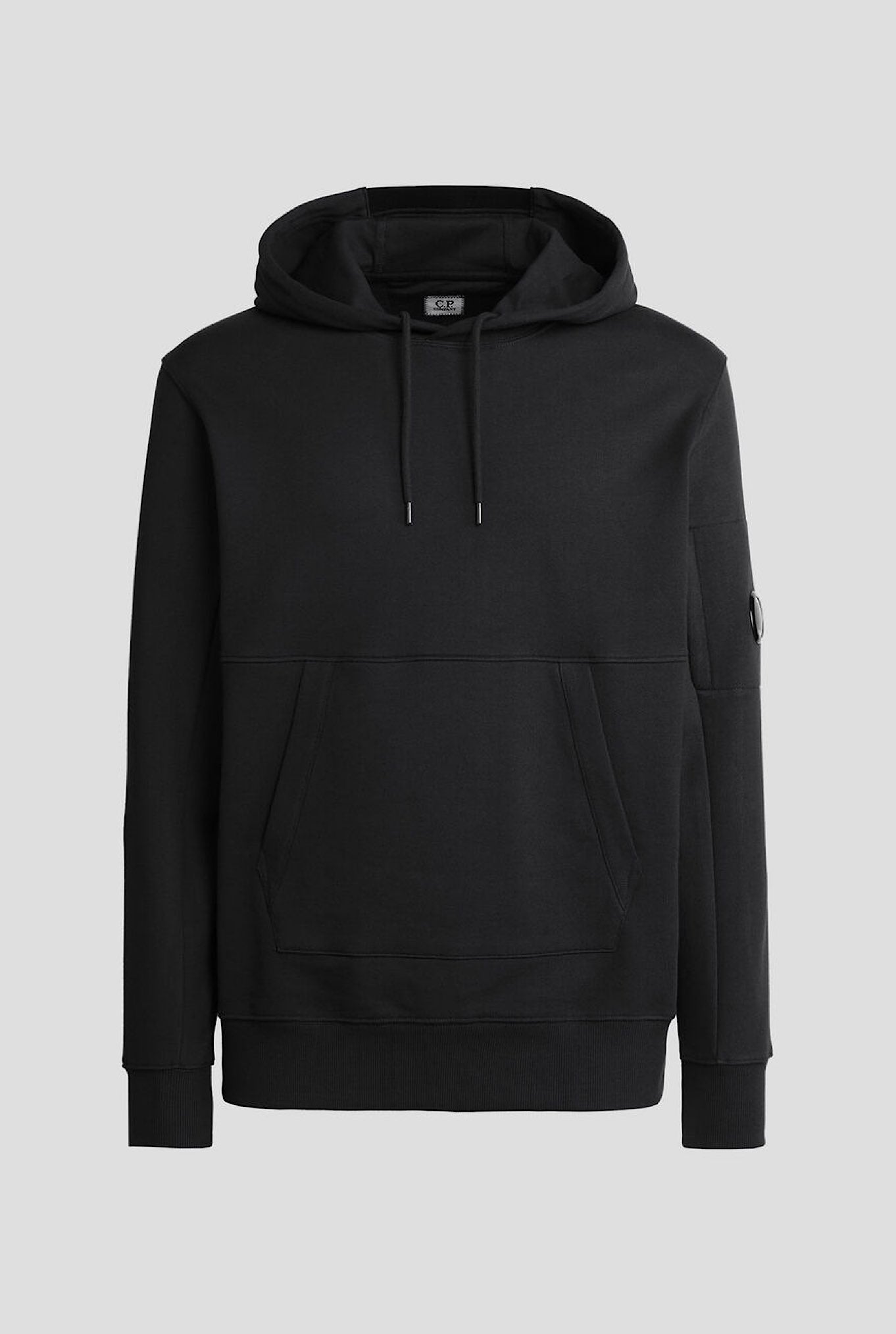Felpa Cappuccio Fleece Hoodie Nera - Guarino Store