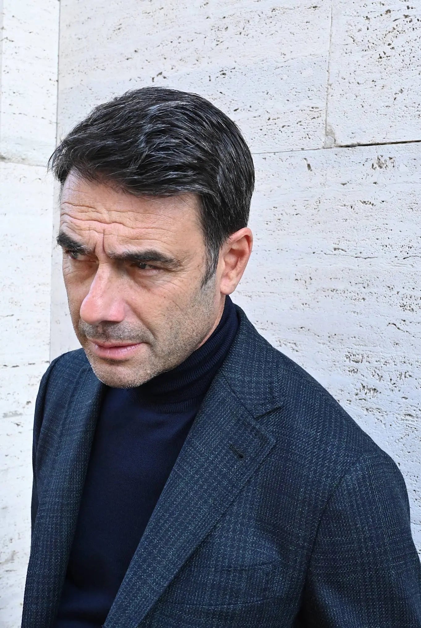 Giacca Galles Lana Seta Verde - Guarino Store