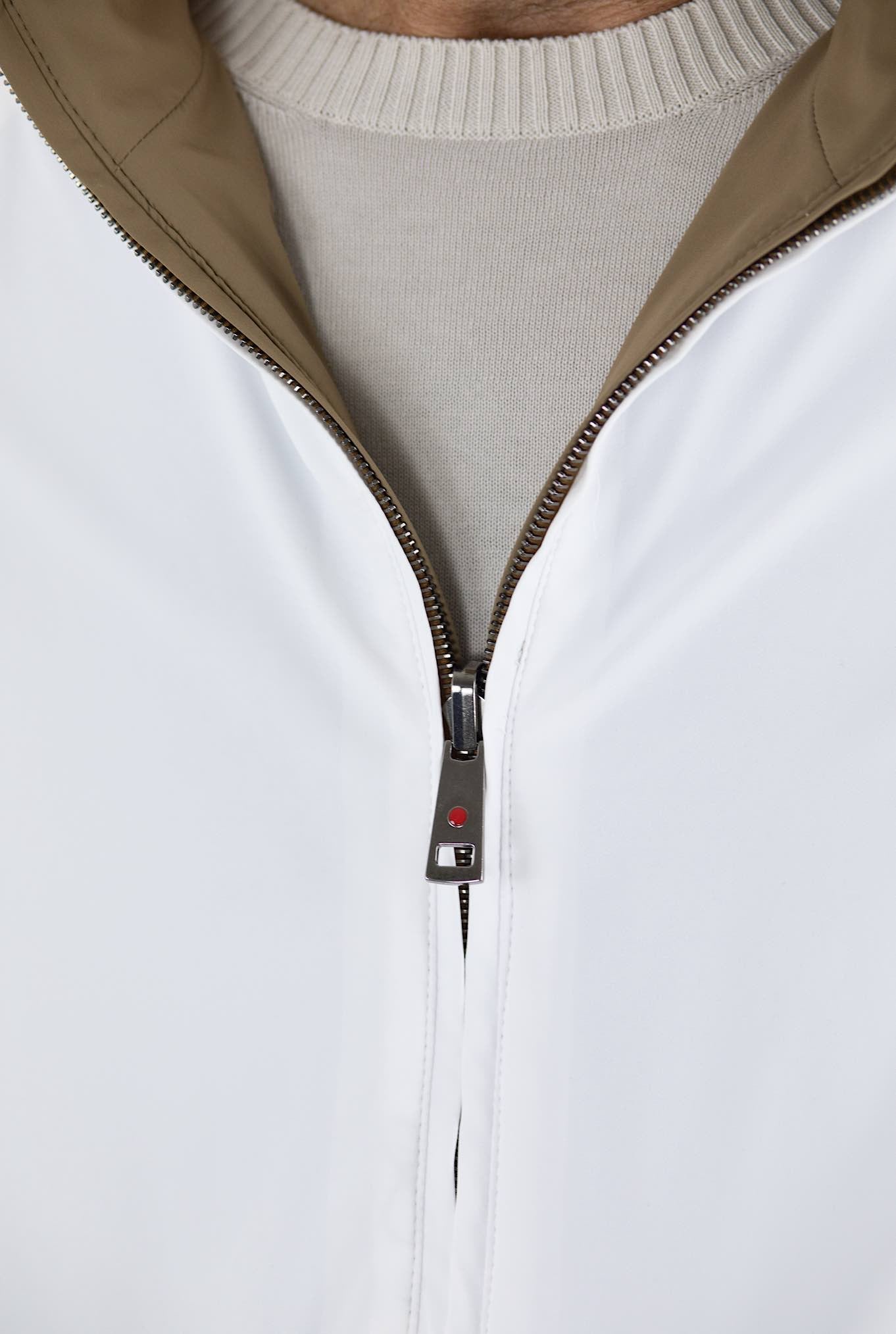 KIRED Giubbino Reversibile Bianco/Marrone - Guarino Store