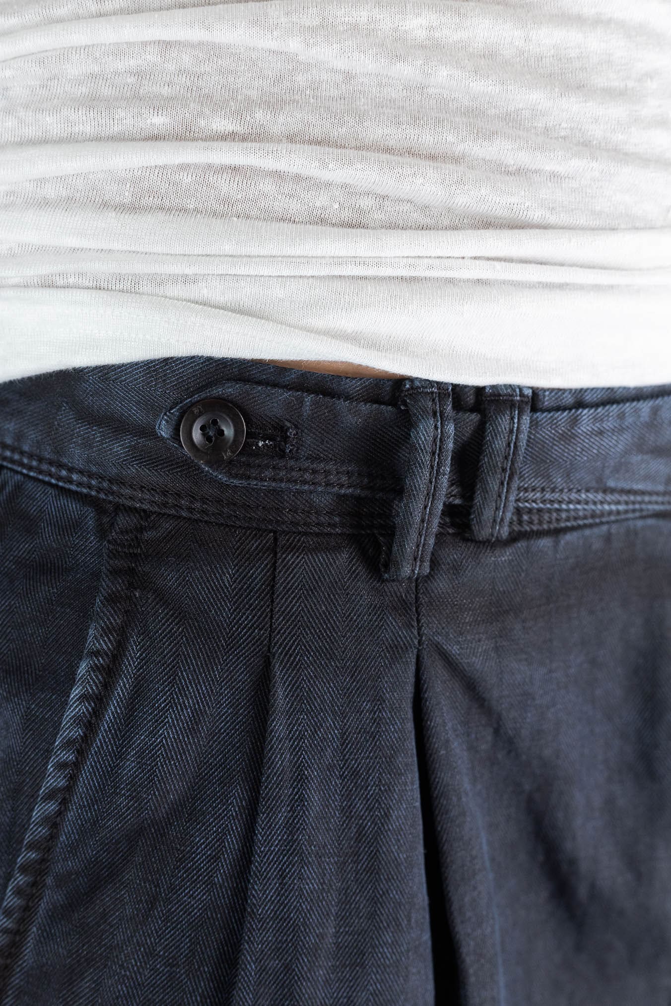 PT Pantaloni Chevron "Reworked" Carrot Fit Old Dyed Blu