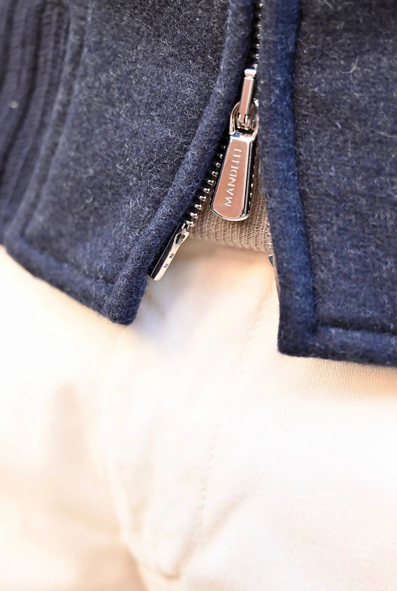 Giubbino in Jersey Cashmere Blu - Guarino Store