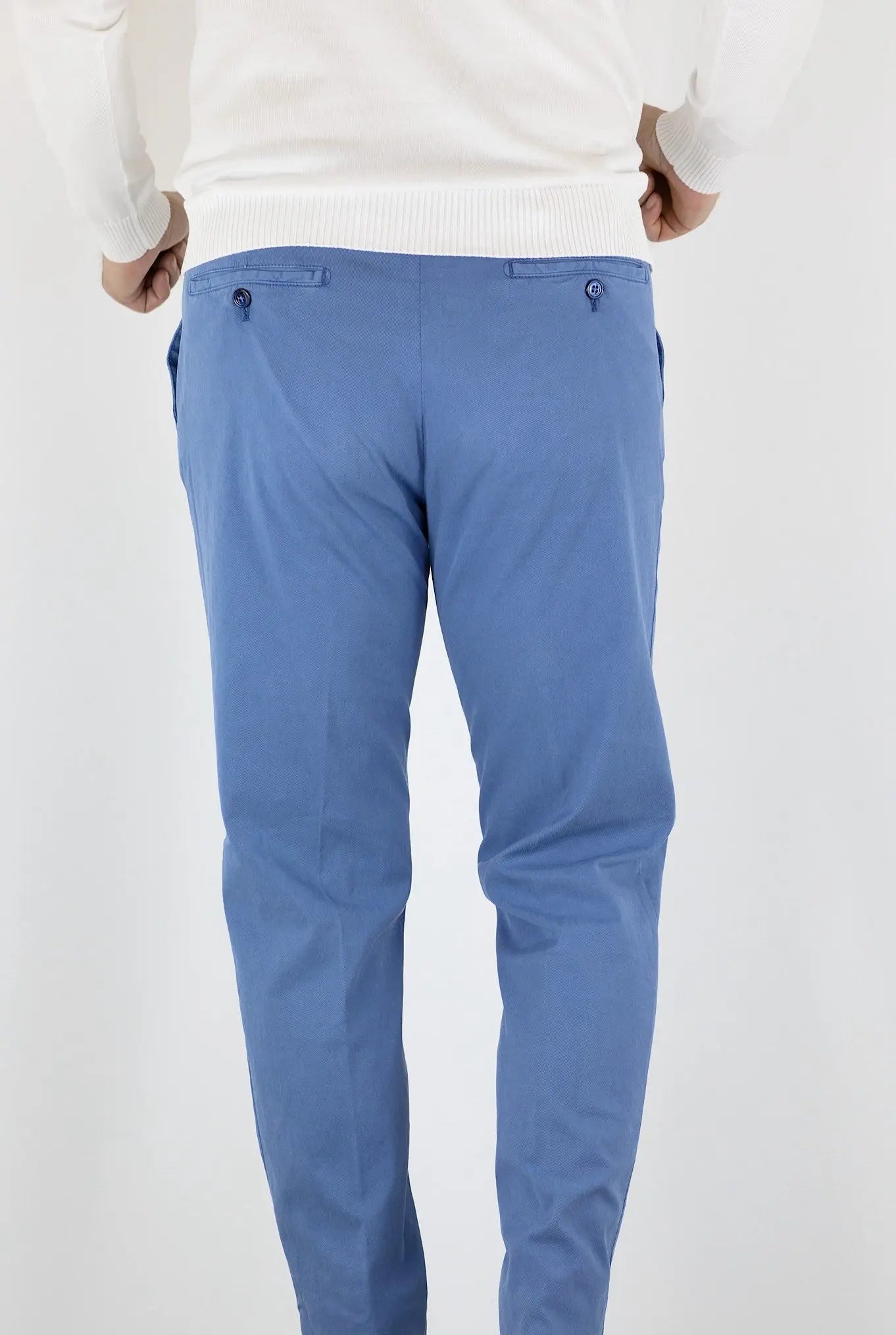 MARCO PESCAROLO Pantaloni mod. Evo Azzurro - Guarino Store