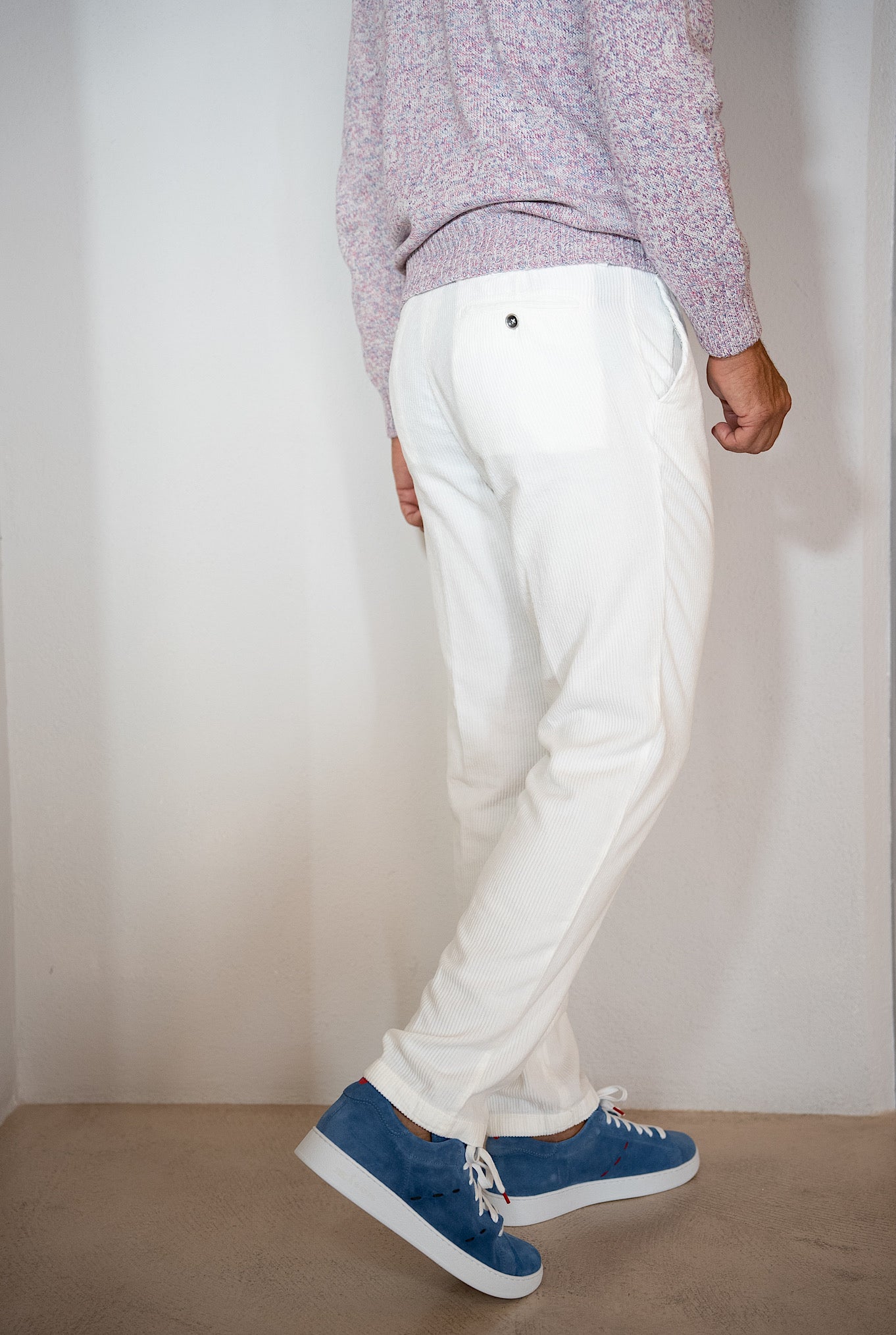 Pantaloni Velluto Bianco - Guarino Store
