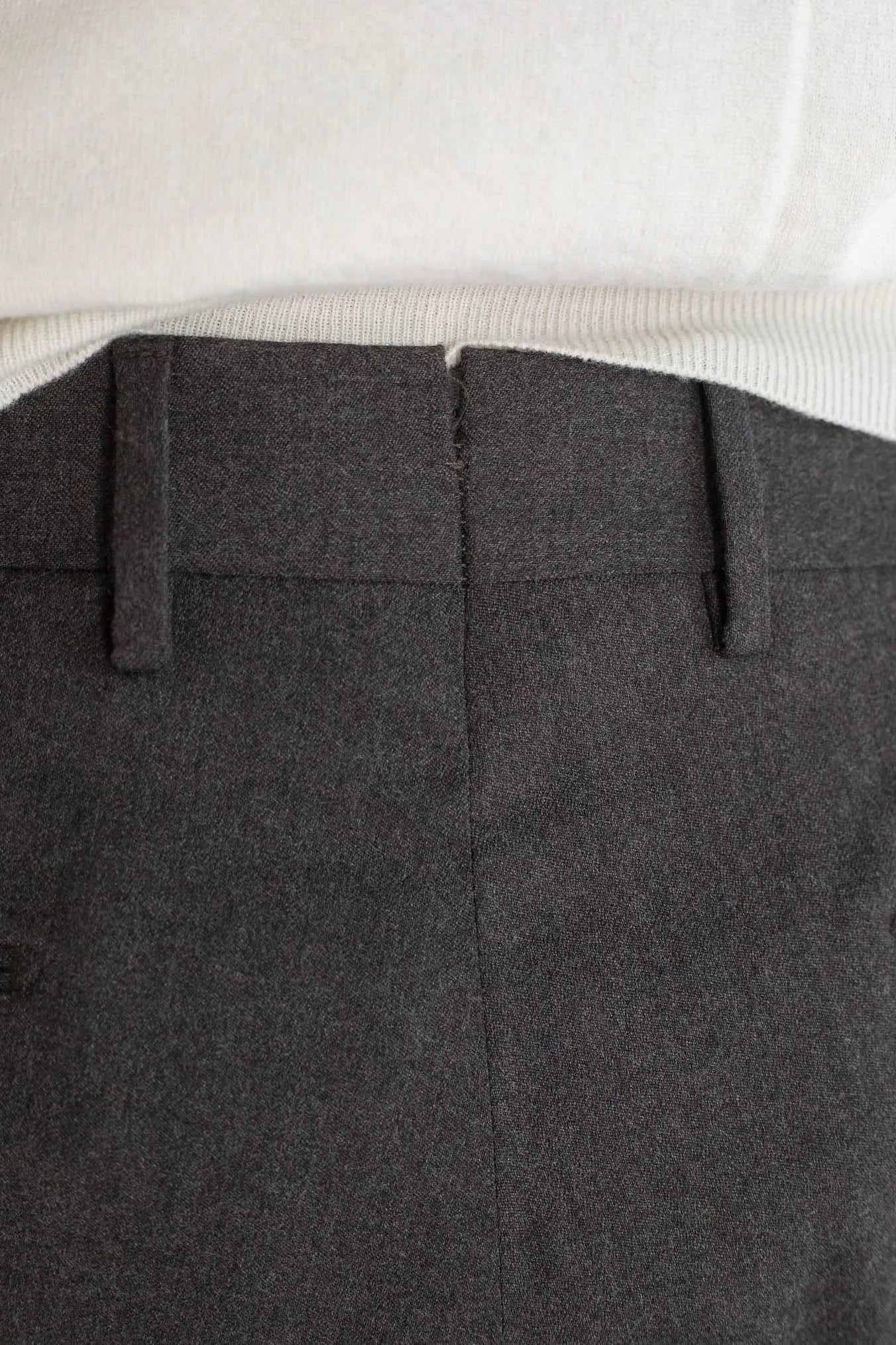 Pantaloni Flanella Lana Testa Moro PT