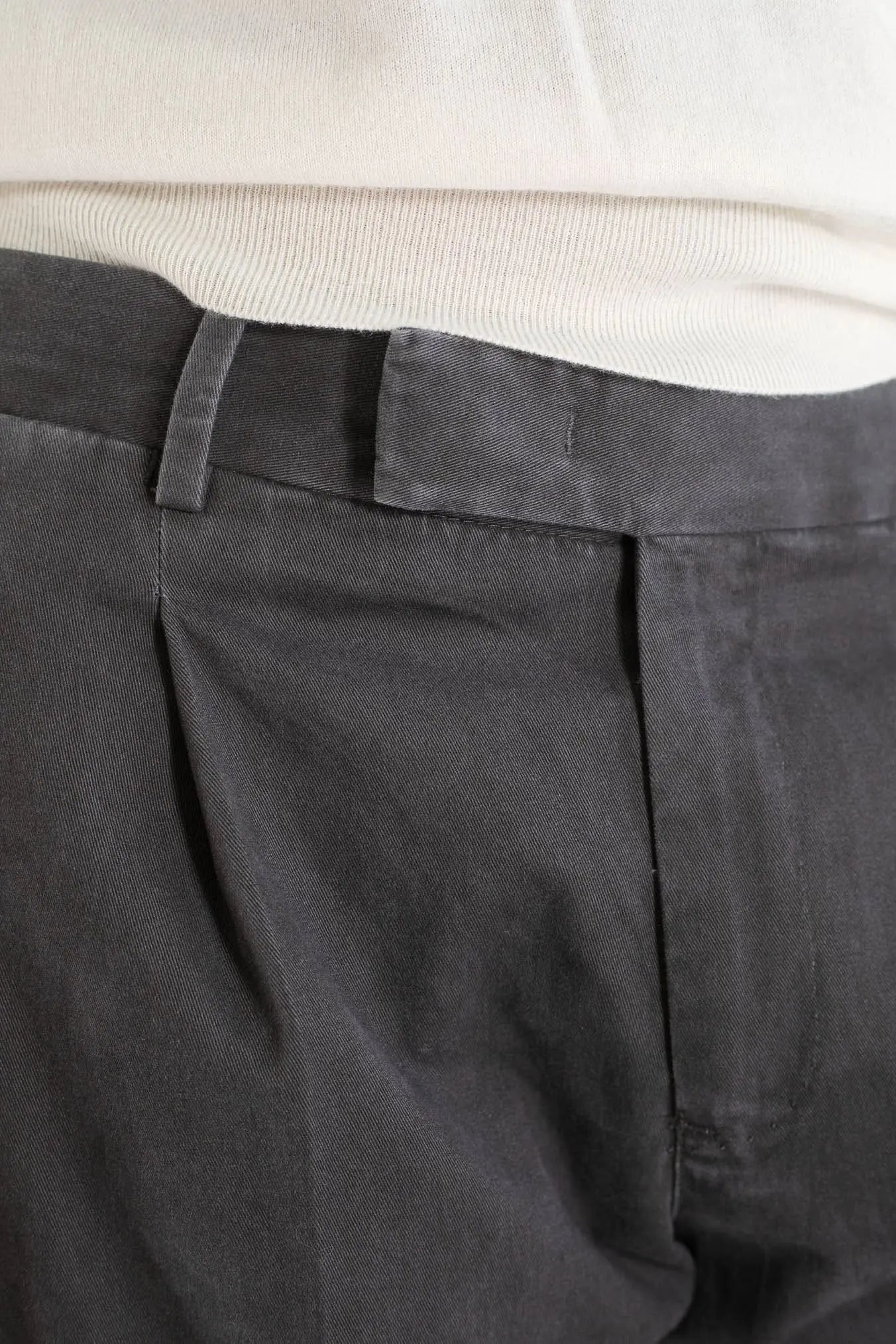 Pantaloni "Edge Rebel" Gabardina Cotone Antracite PT