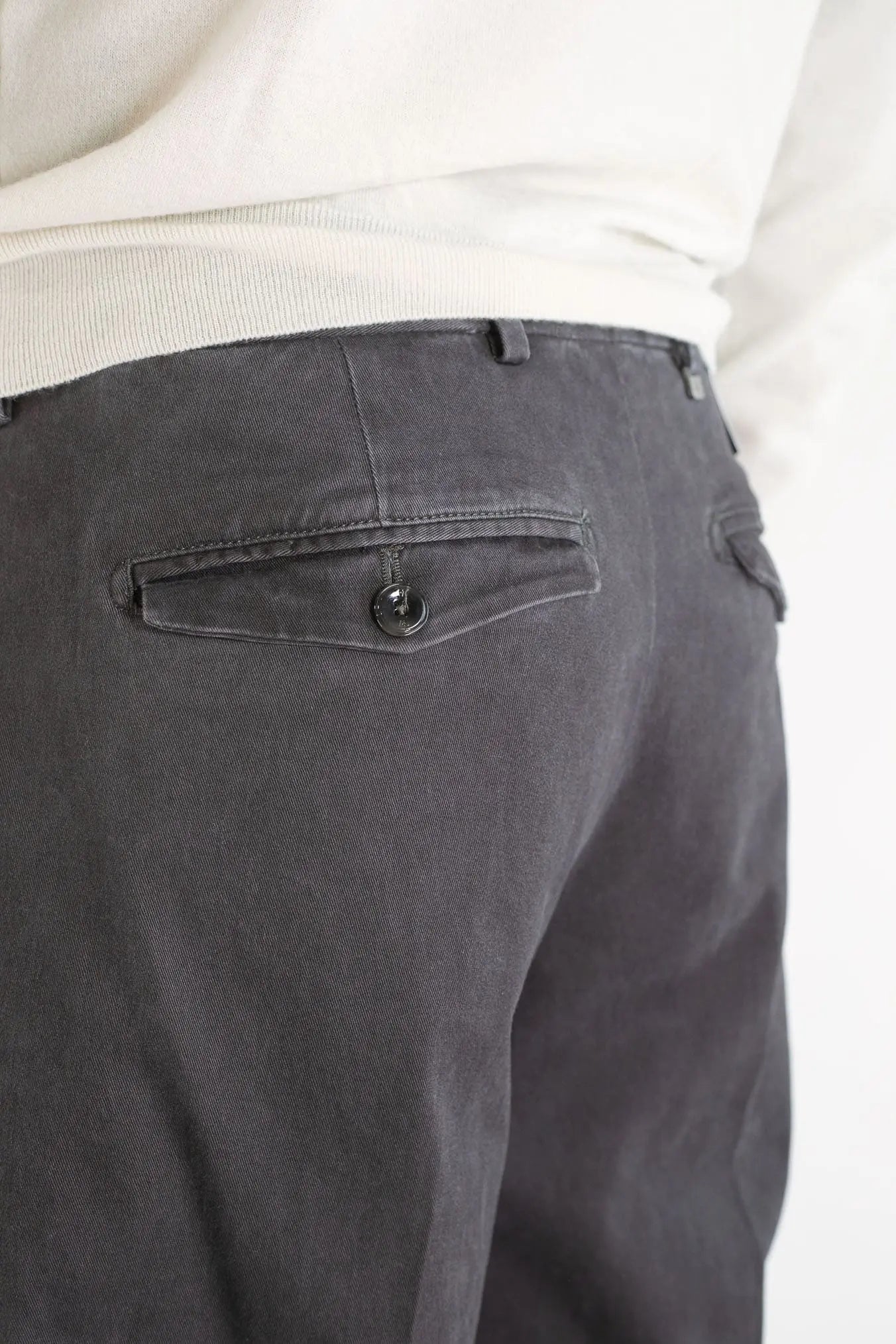 Pantaloni "Edge Rebel" Gabardina Cotone Antracite PT