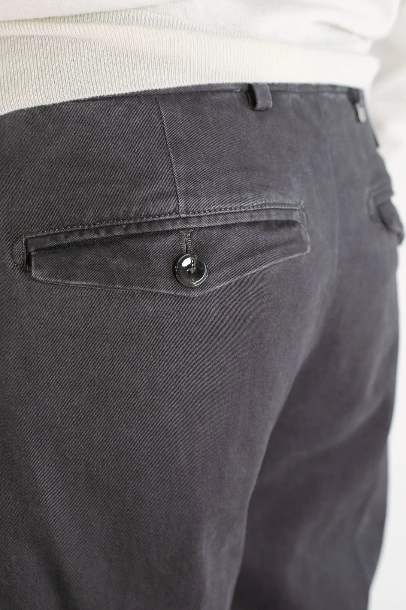 Pantaloni "Edge Rebel" Gabardina Cotone Antracite PT