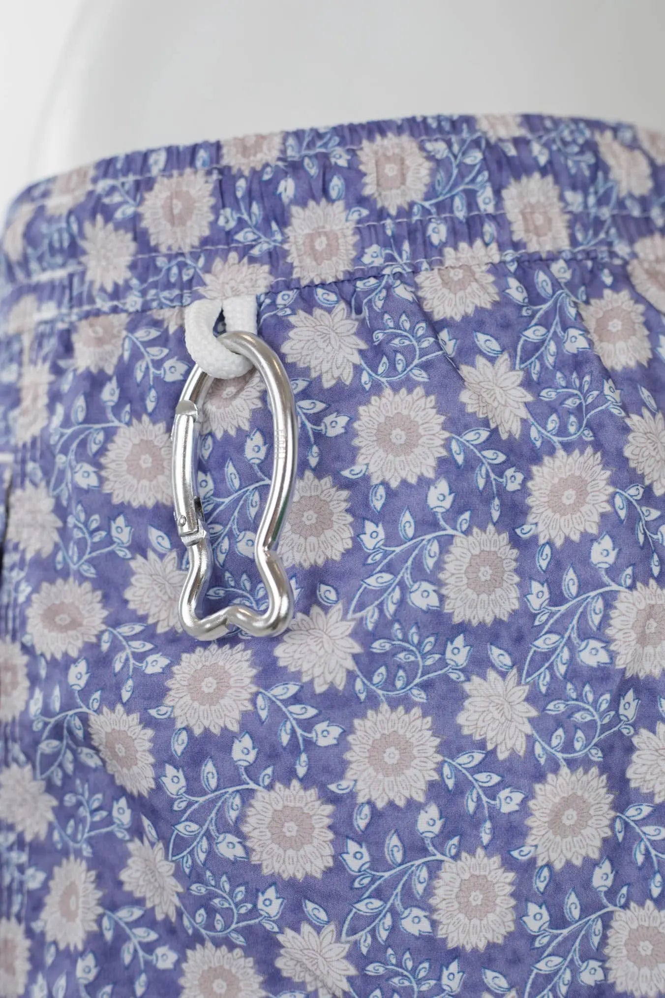 FEDELI Costume da Bagno Fiori Blu e Beige - Guarino Store