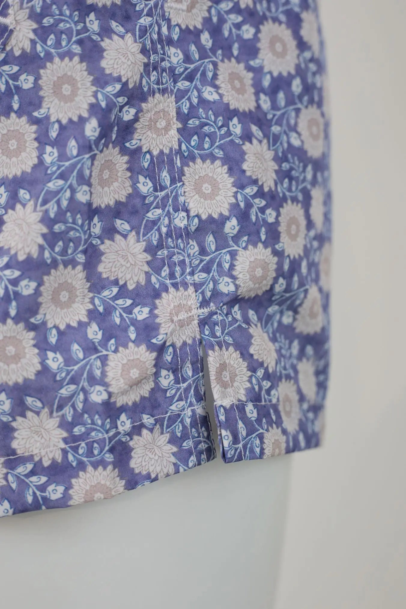 FEDELI Costume da Bagno Fiori Blu e Beige - Guarino Store