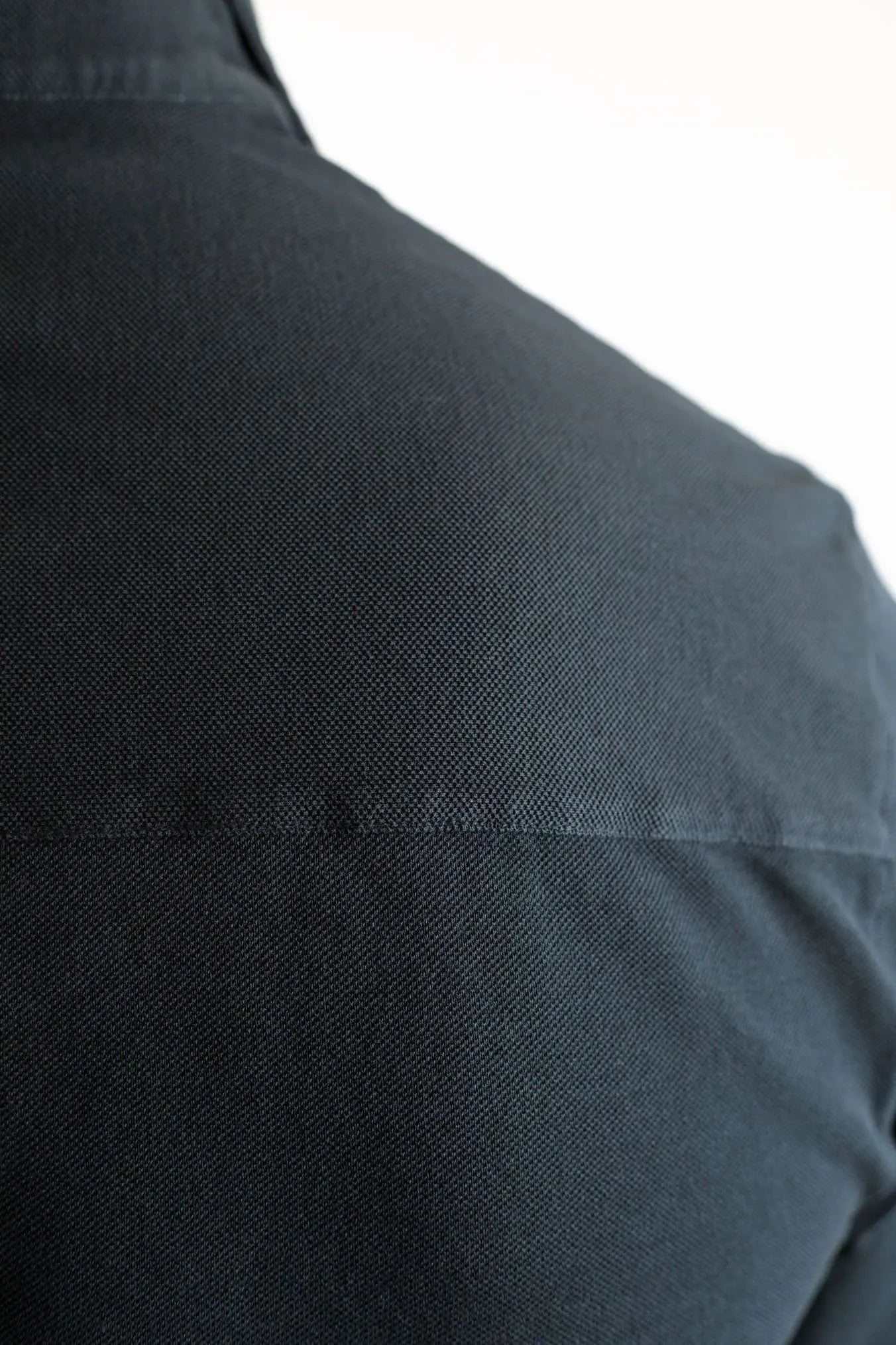 FEDELI Camicia Cotone Piquet Frosted Nero - Guarino Store
