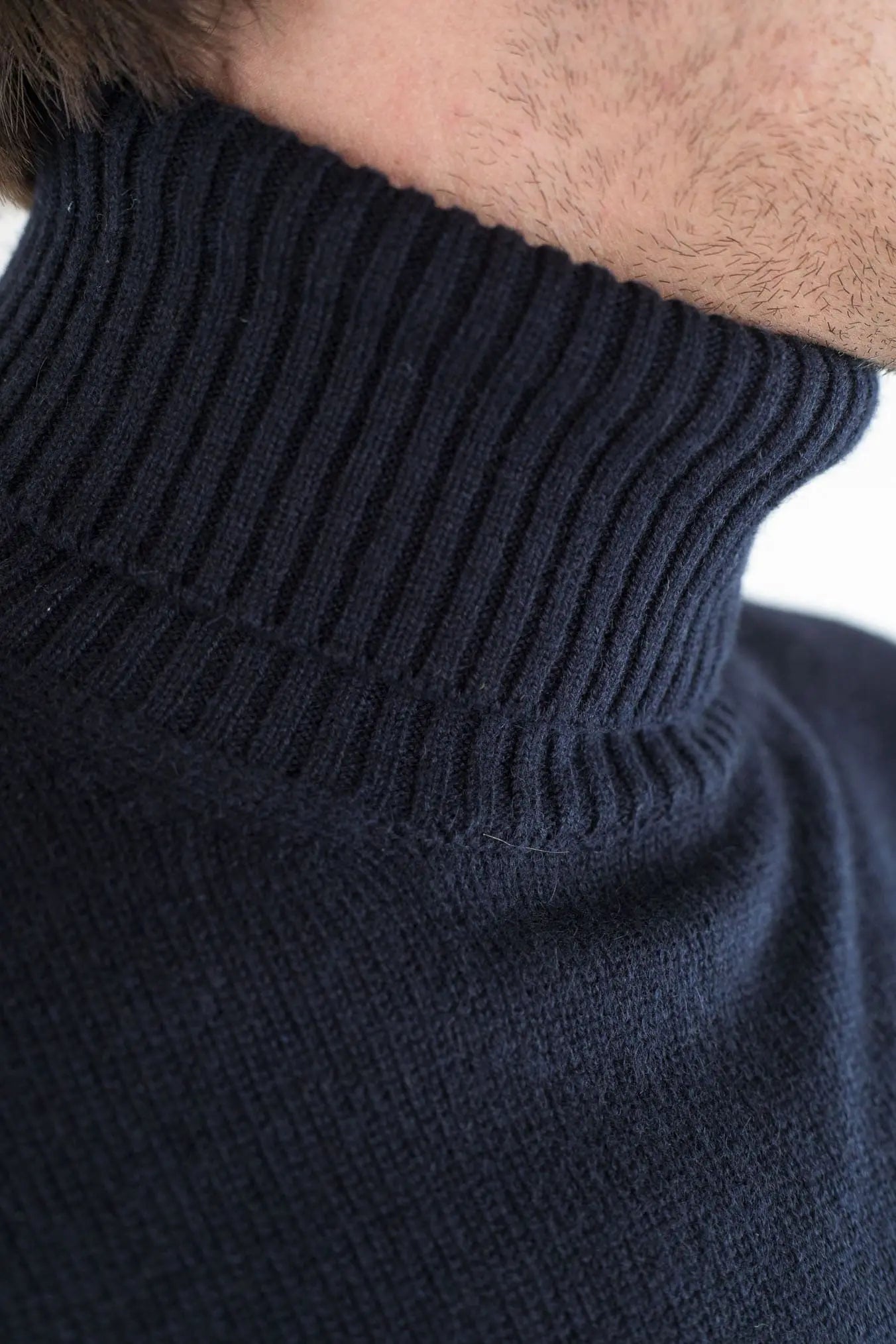 Dolcevita Cashmere Corsehair Blu Navy GUARINO