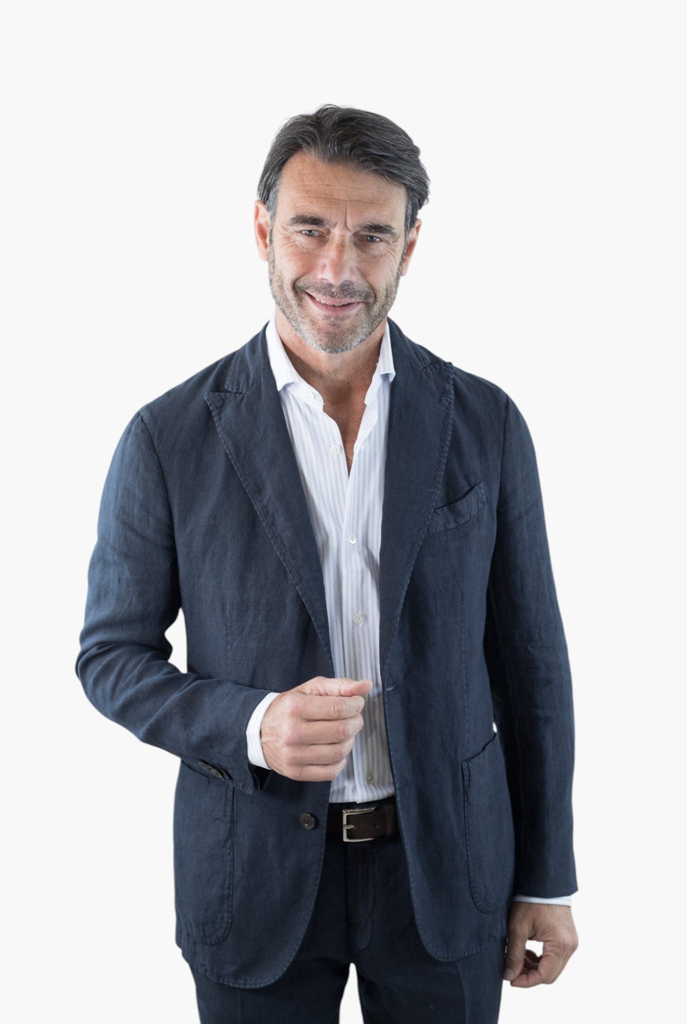 BOGLIOLI Abito K-Jacket Lino Washed Blu