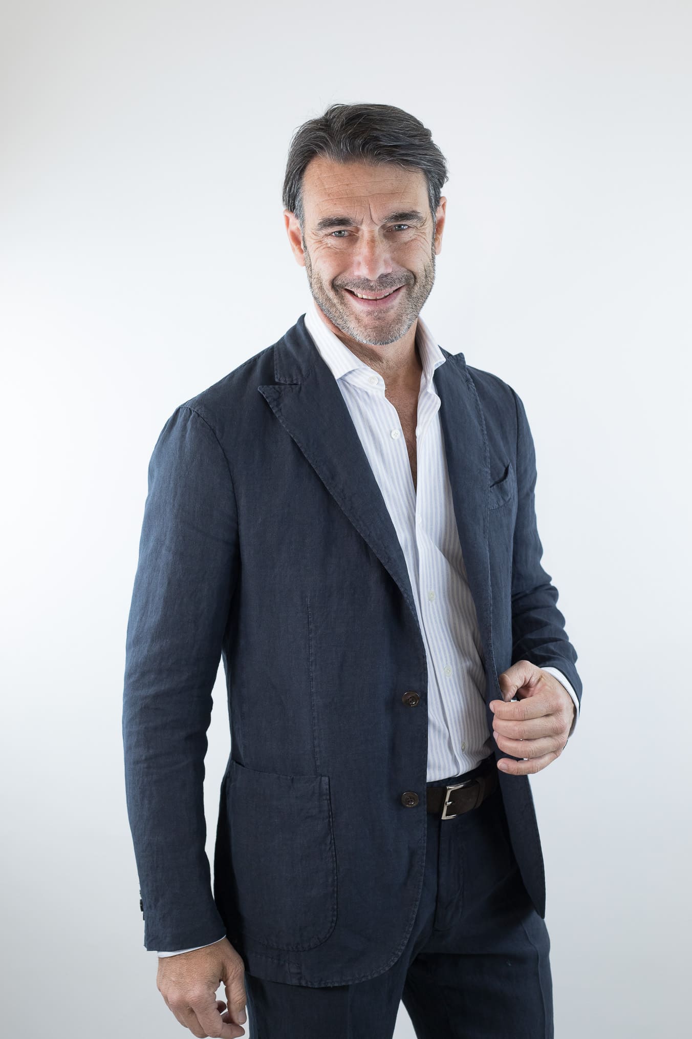 BOGLIOLI Abito K-Jacket Lino Washed Blu