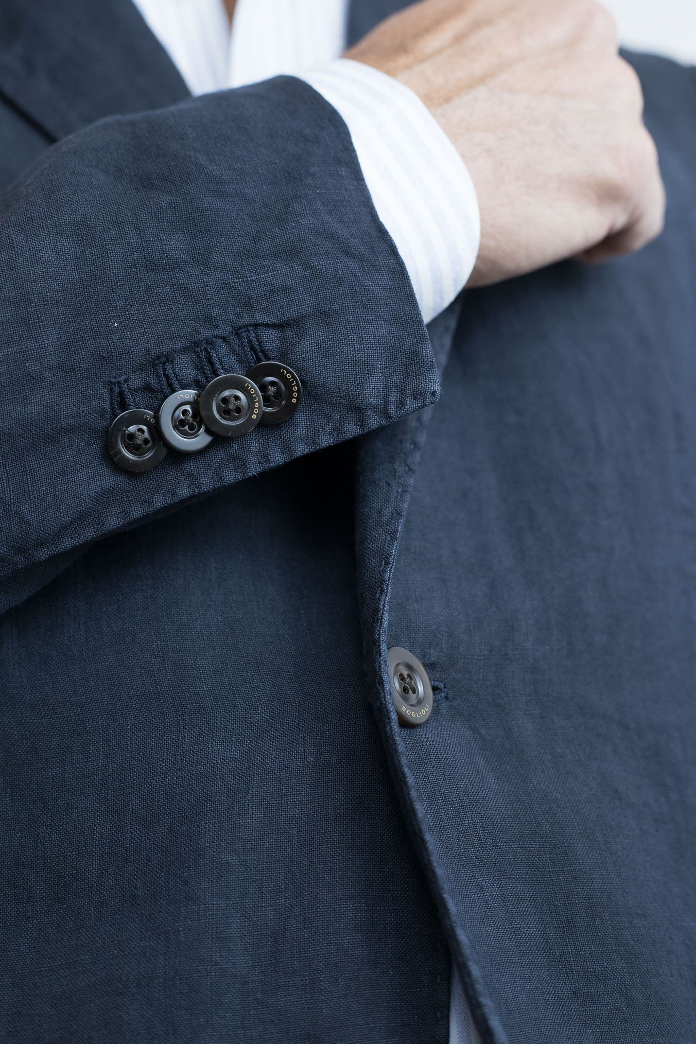 BOGLIOLI Abito K-Jacket Lino Washed Blu