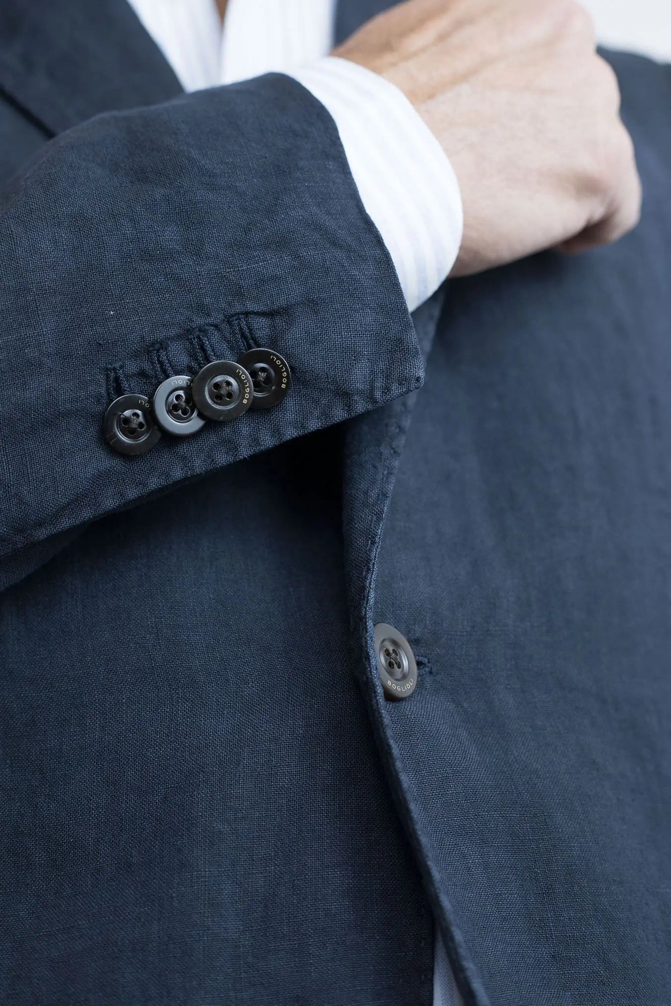 BOGLIOLI Abito K-Jacket Lino Washed Blu