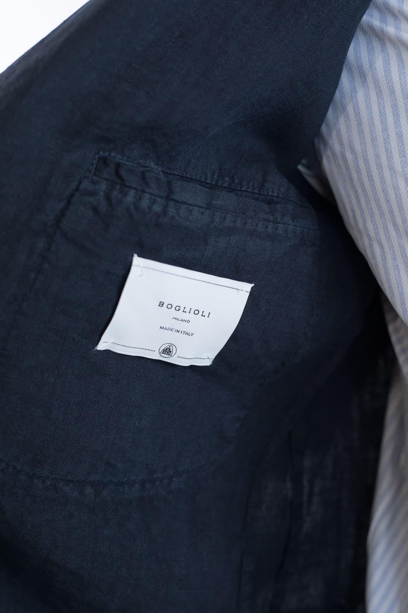 BOGLIOLI Abito K-Jacket Lino Washed Blu