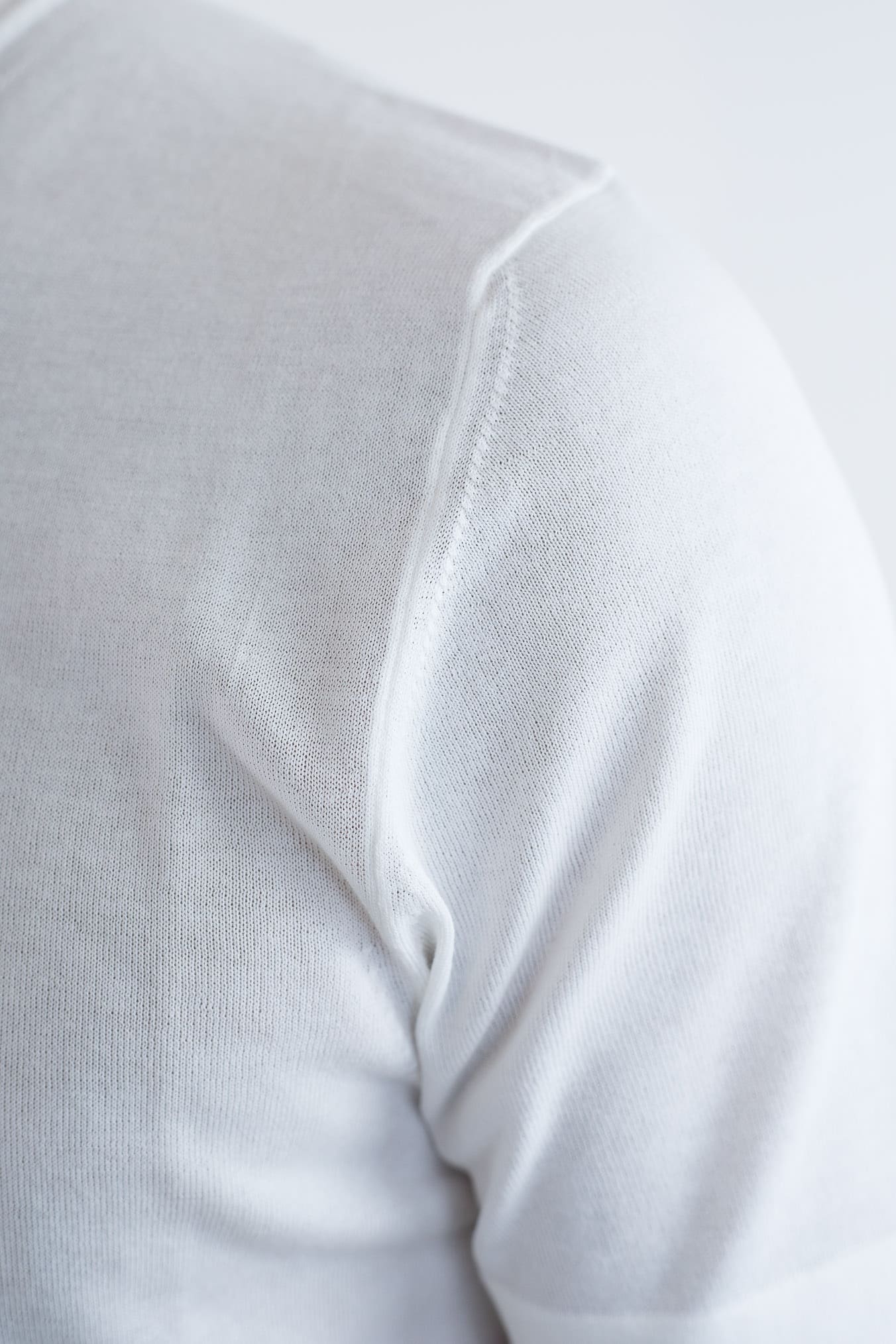 HINDUSTRIE T-Shirt Cotone Crepe Bianco