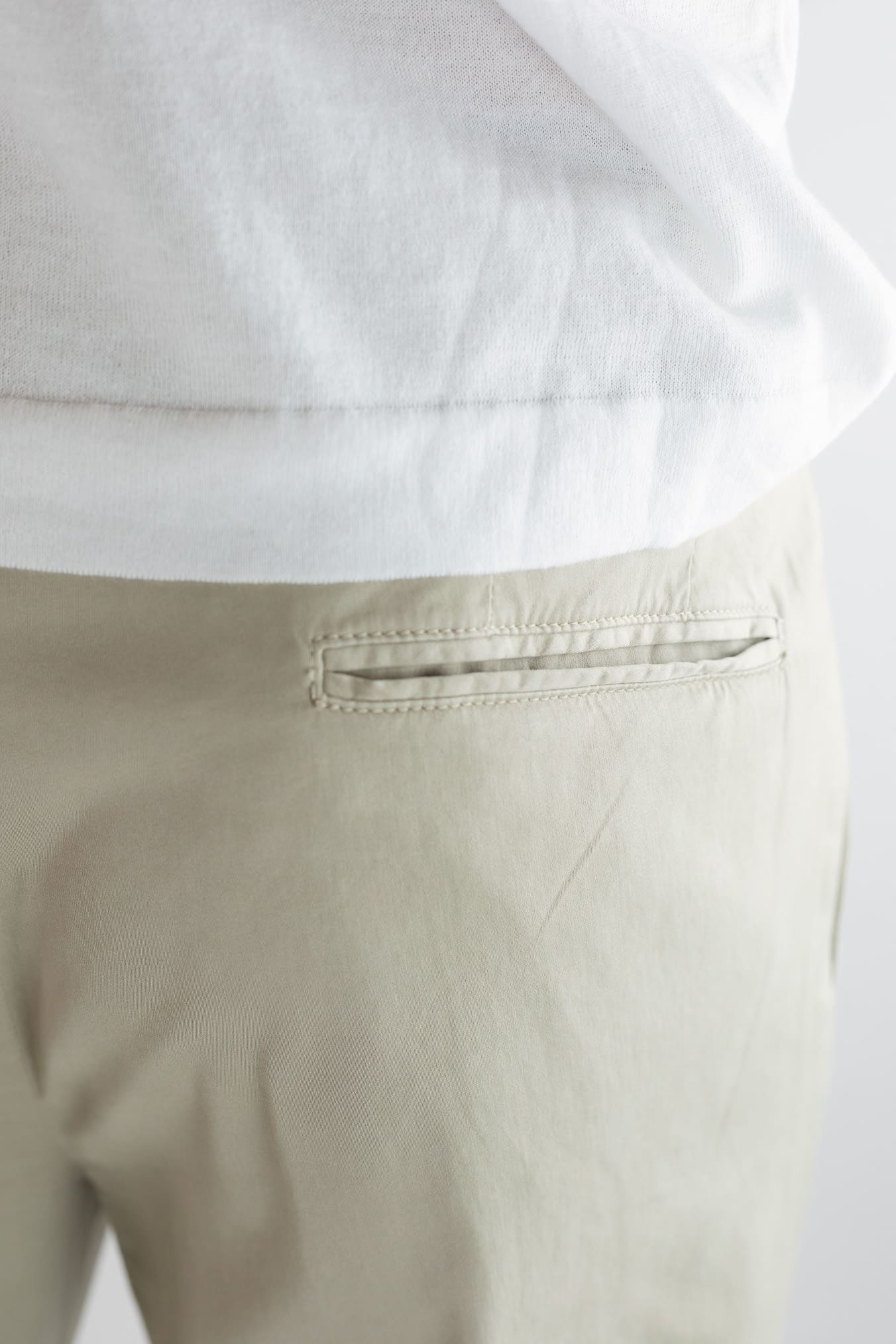 GUARINO Pantaloni Supersoft Cotone Seta Beige