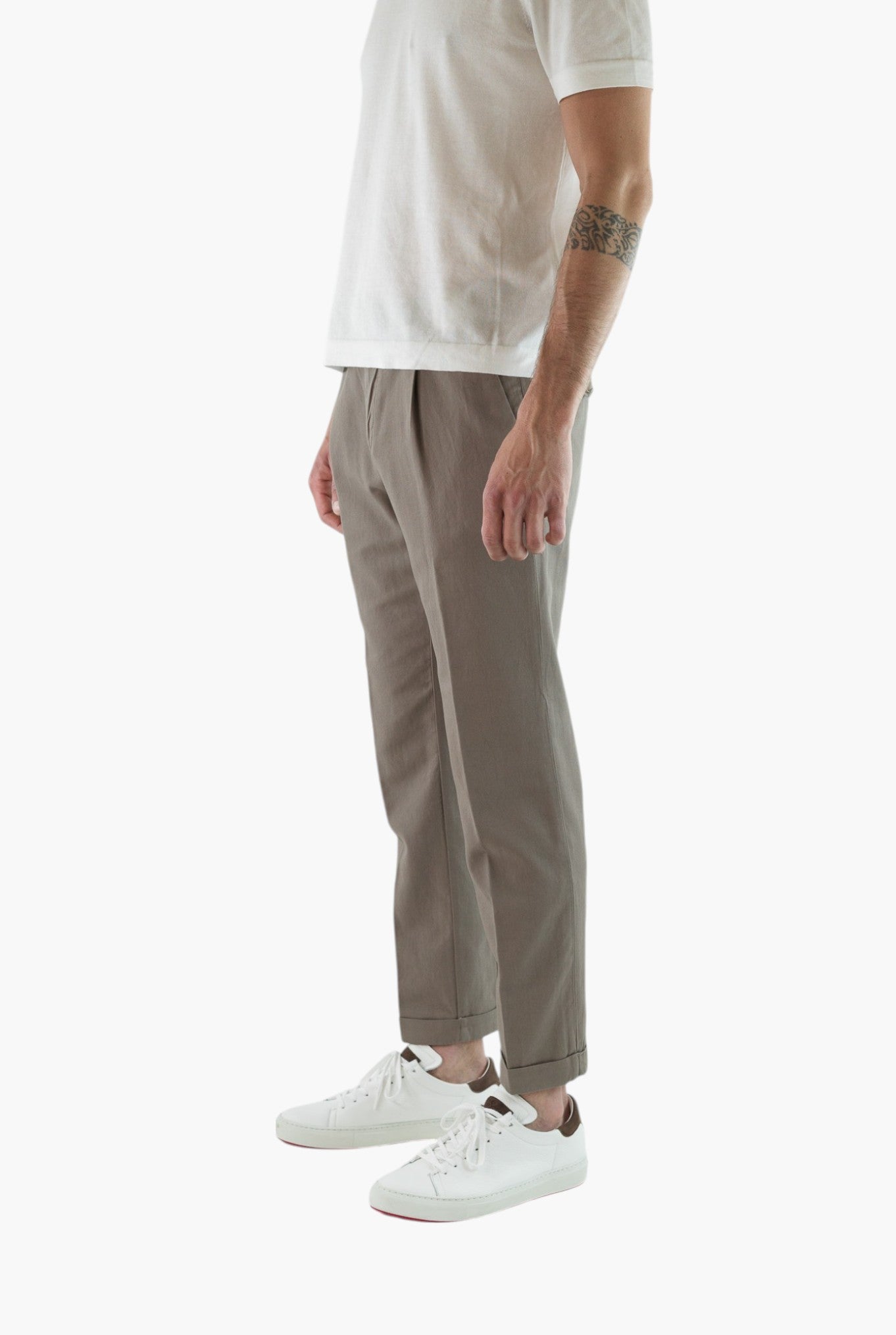 MYTHS Pantaloni Ice Cotton Tortora