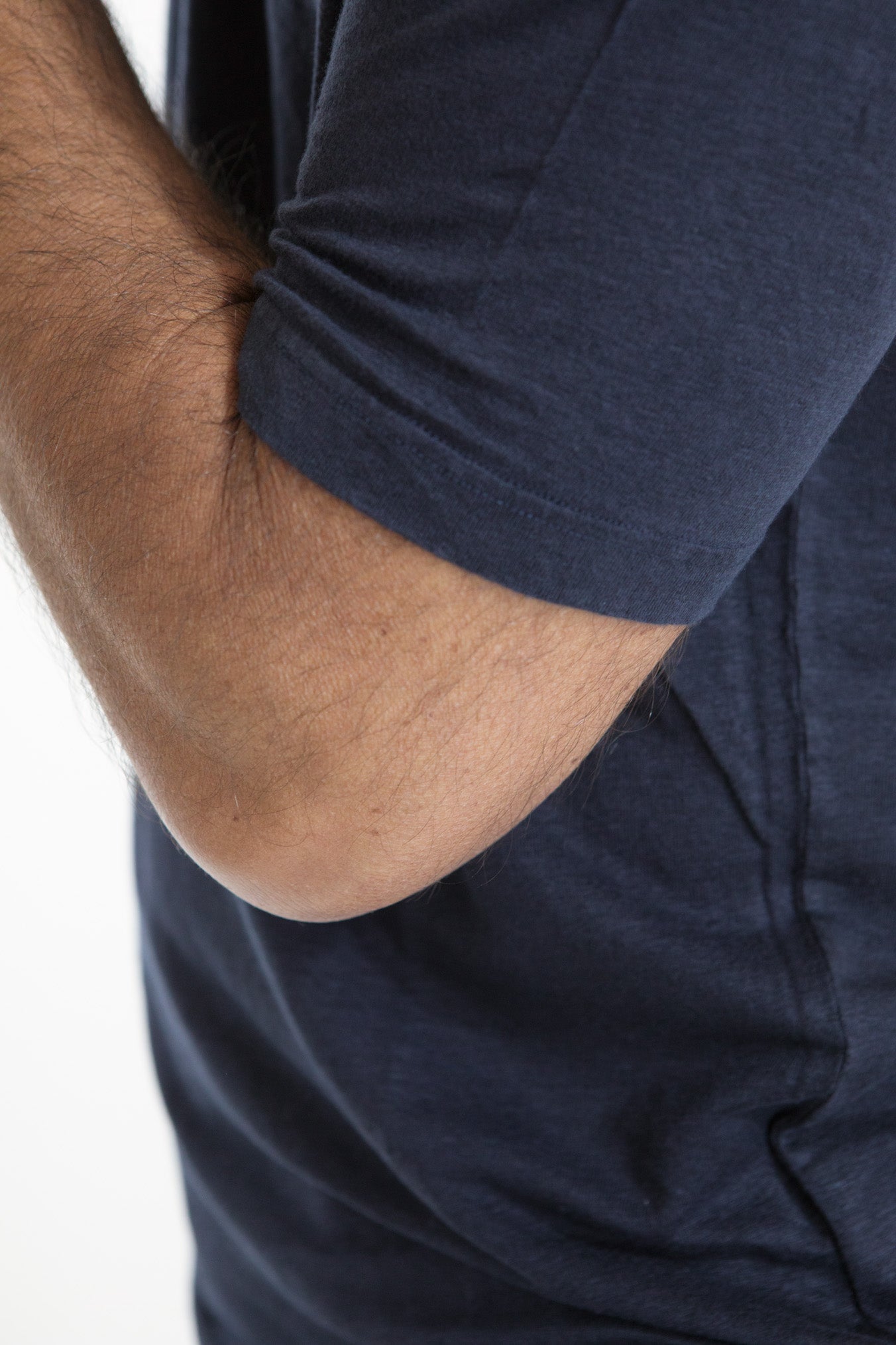 GUARINO Polo MM Lino Blu Navy - Guarino Store