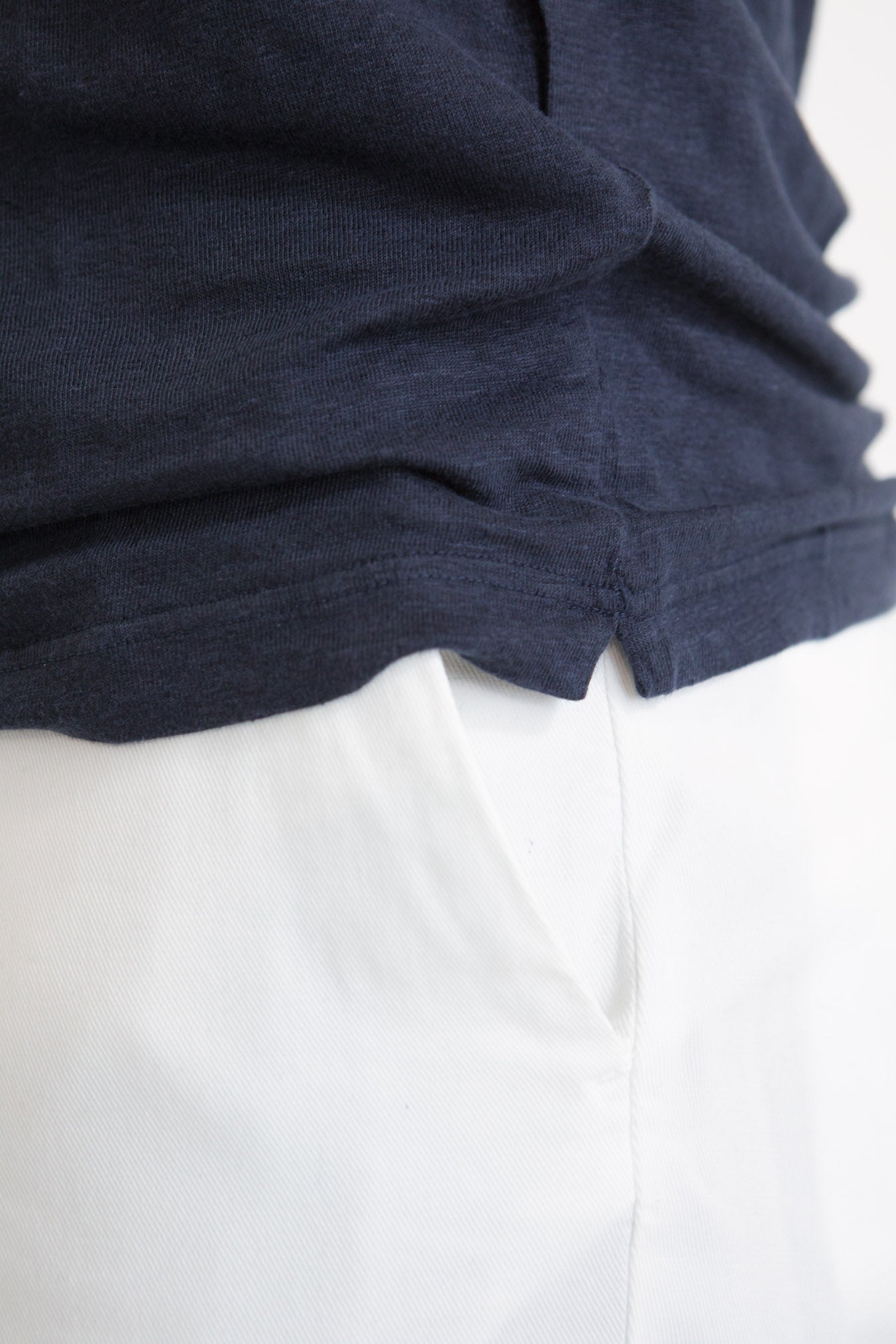 GUARINO Polo MM Lino Blu Navy - Guarino Store