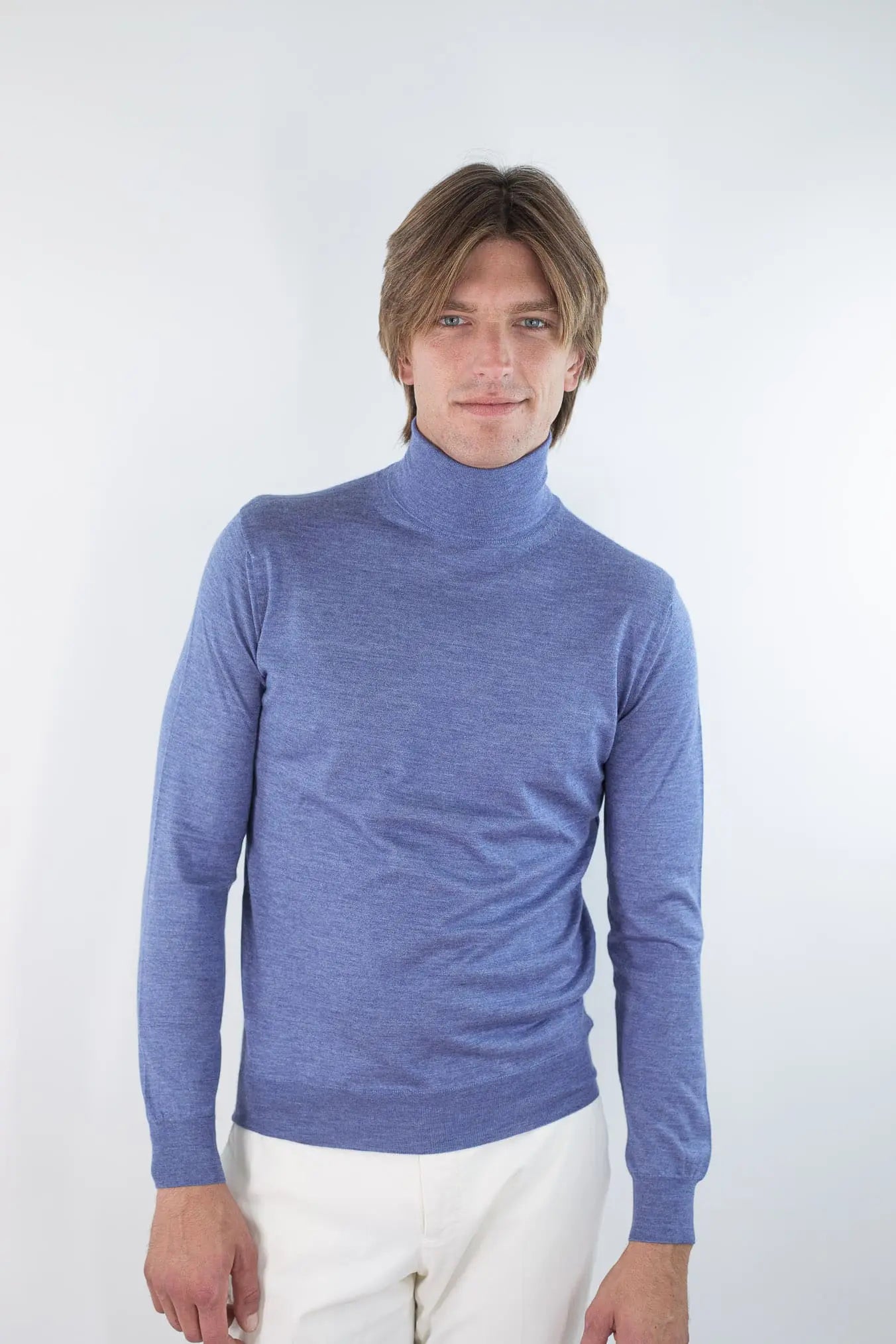 Dolcevita Cashmere e Seta Superlight Avio GUARINO