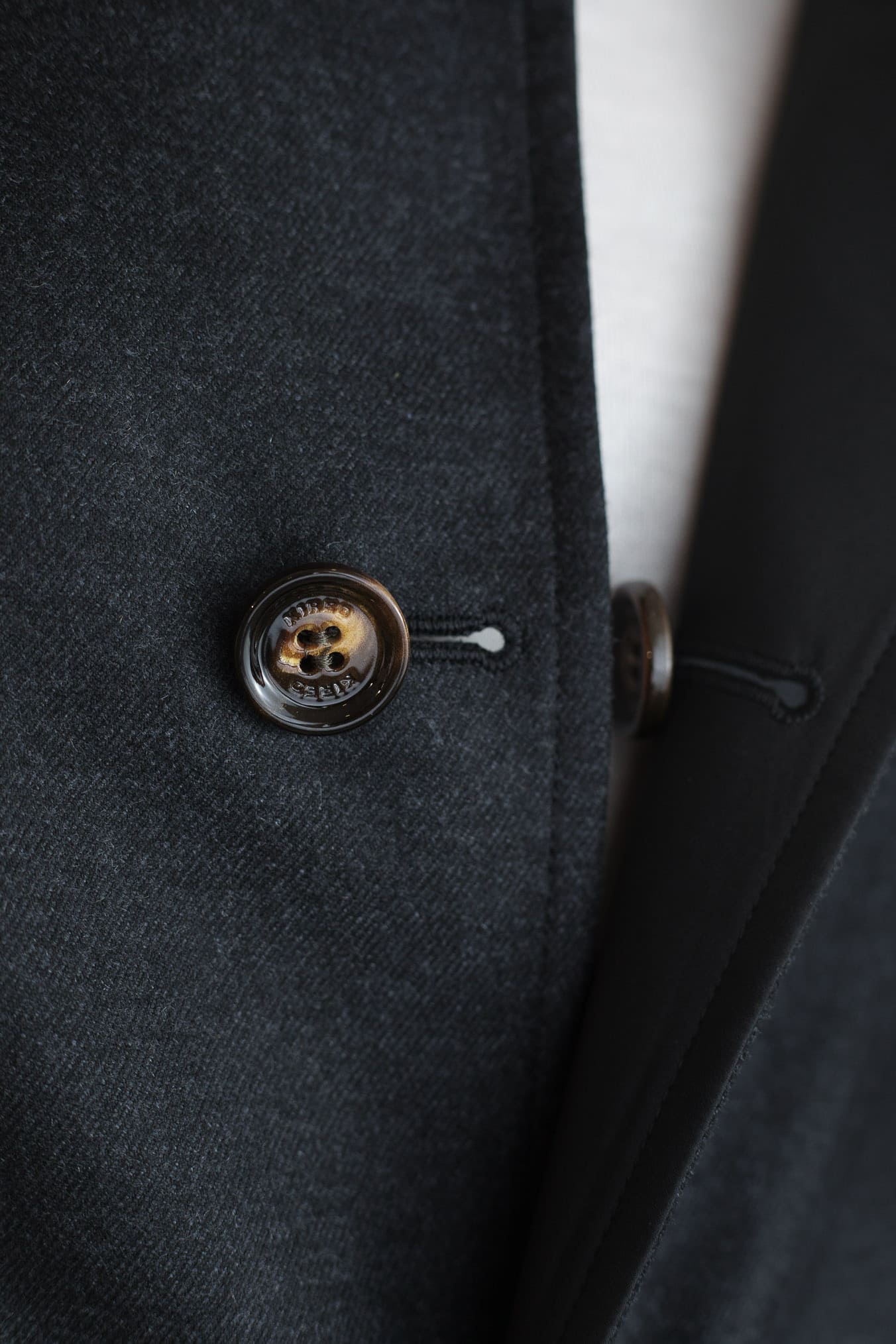 Reversible Wool and Nylon Coat Black/Black