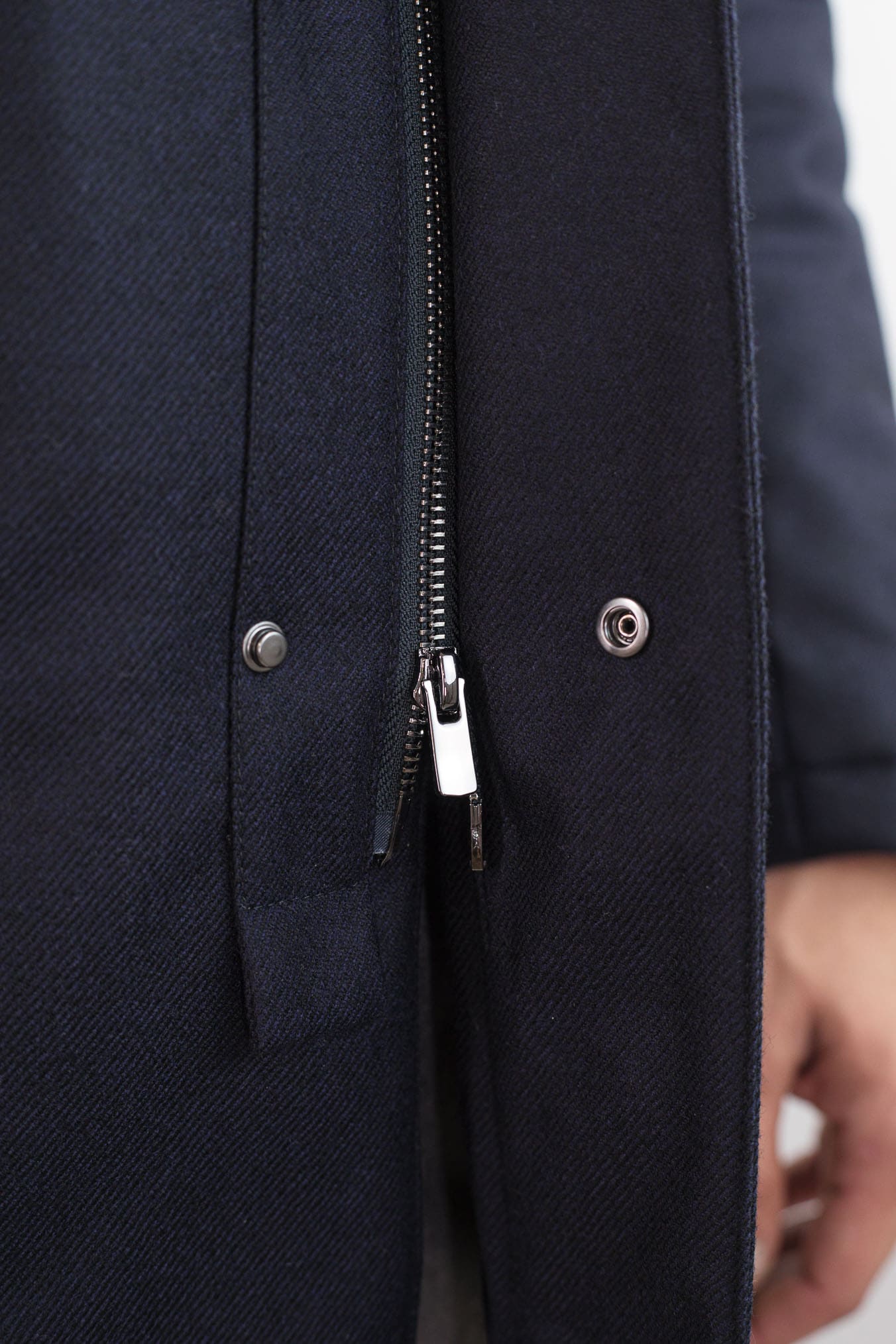 Giaccone Lana Cashmere Loro Piana Blu - Guarino Store