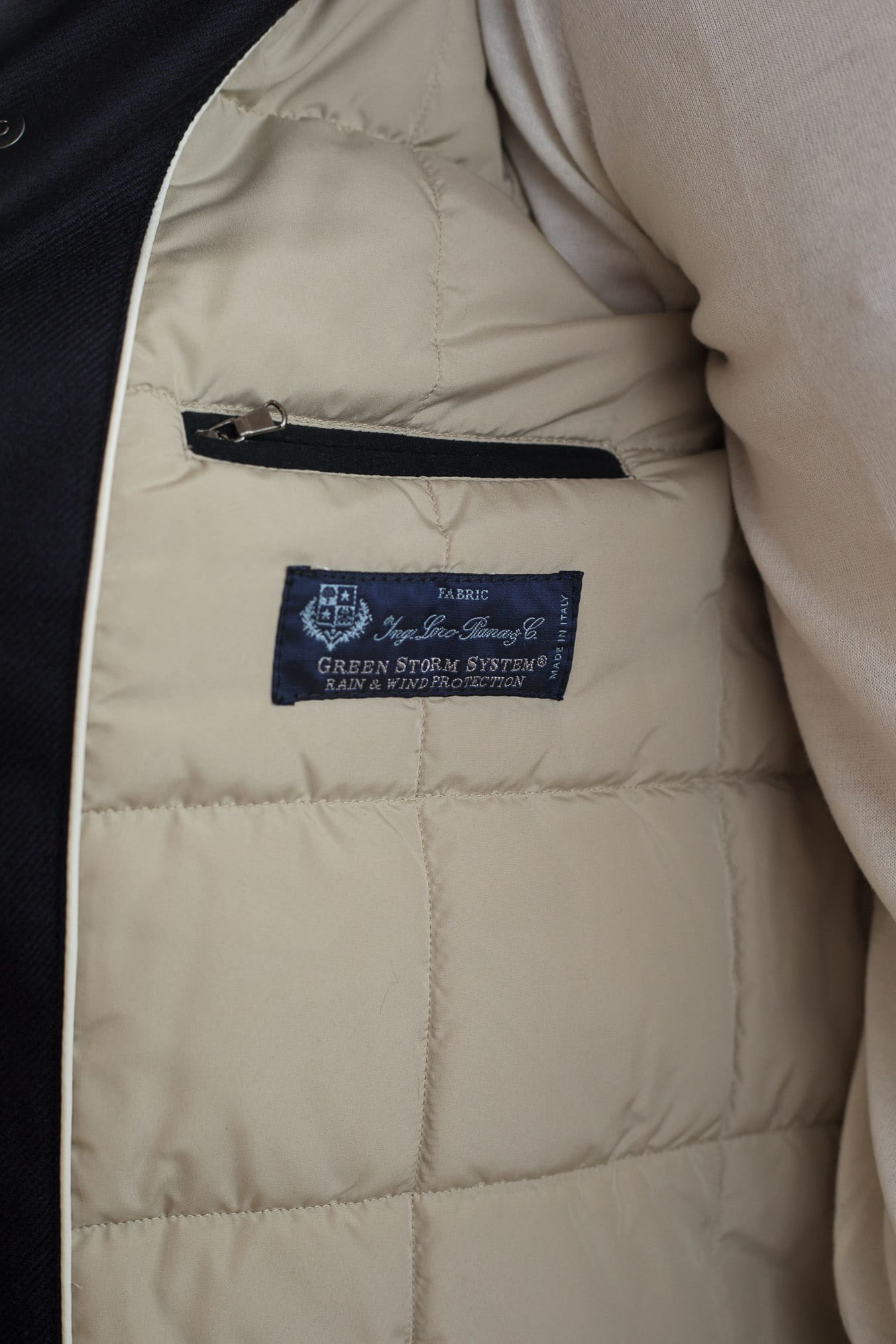 Giaccone Lana Cashmere Loro Piana Blu - Guarino Store